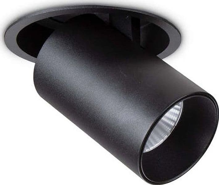 Faretto-Tubolare-Moderno-Nova-Alluminio-Nero-Led-12W-3000K-Luce-Calda
