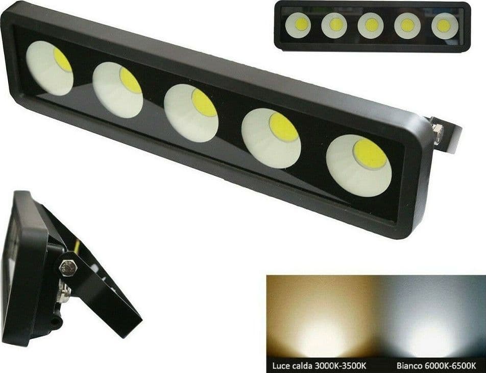 Faro A Led Da Esterno Slim Faretto Sottile Ip65 50 Watt Led Flood Con Staffa Illuminazione/Illuminazione per esterni/Proiettori Trade Shop italia - Napoli, Commerciovirtuoso.it