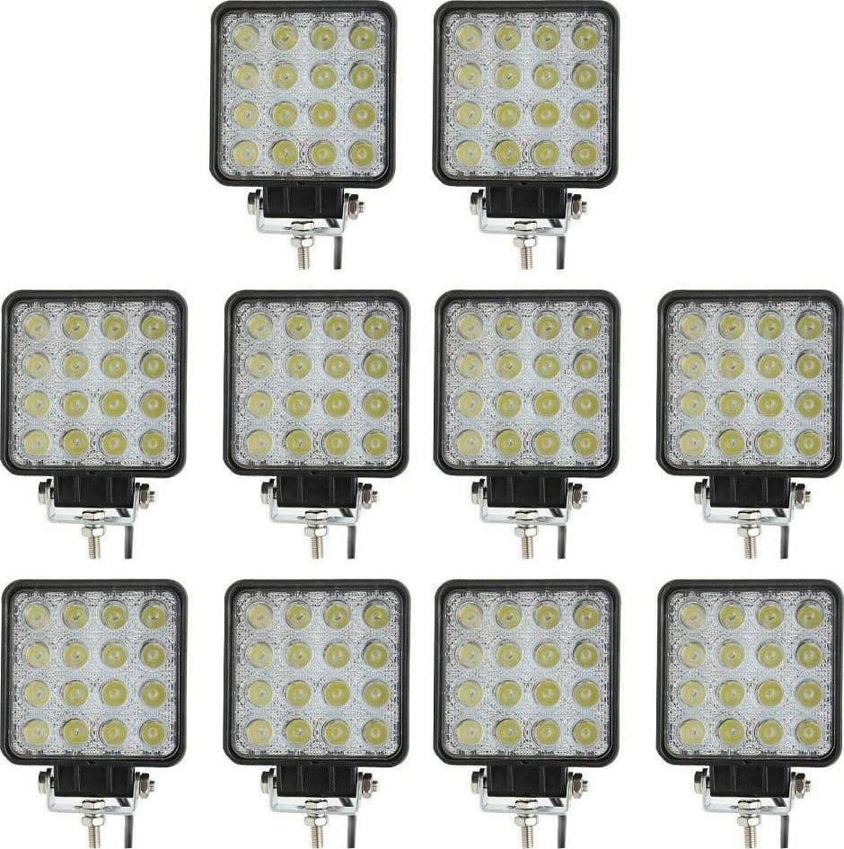 10x 48w Led Luce Faro 12v 24v Lampada Lavoro Faretto Auto Barca Camion Klw Suv Illuminazione Auto Trade Shop italia - Napoli, Commerciovirtuoso.it