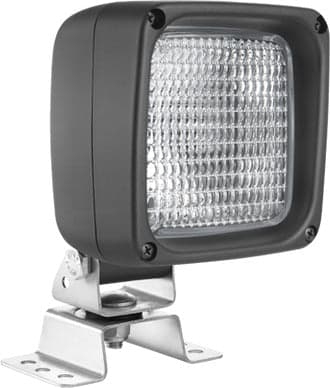 Faro da lavoro alogeno quadrato ad ampio raggio orientabile 63°x45° 55-70W IP66 IP69K Confezione da 1pz in Fari supplementari GardenStore - Novellara, commercioVirtuoso.it