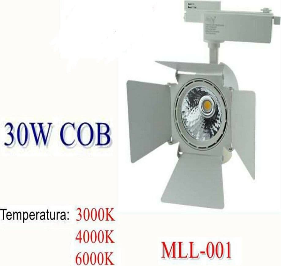 Faro Faretto Cob Led Binario Snodabile Luce Fredda Calda Naturale Soffitto 30w Faretti per interno Trade Shop italia - Napoli, Commerciovirtuoso.it