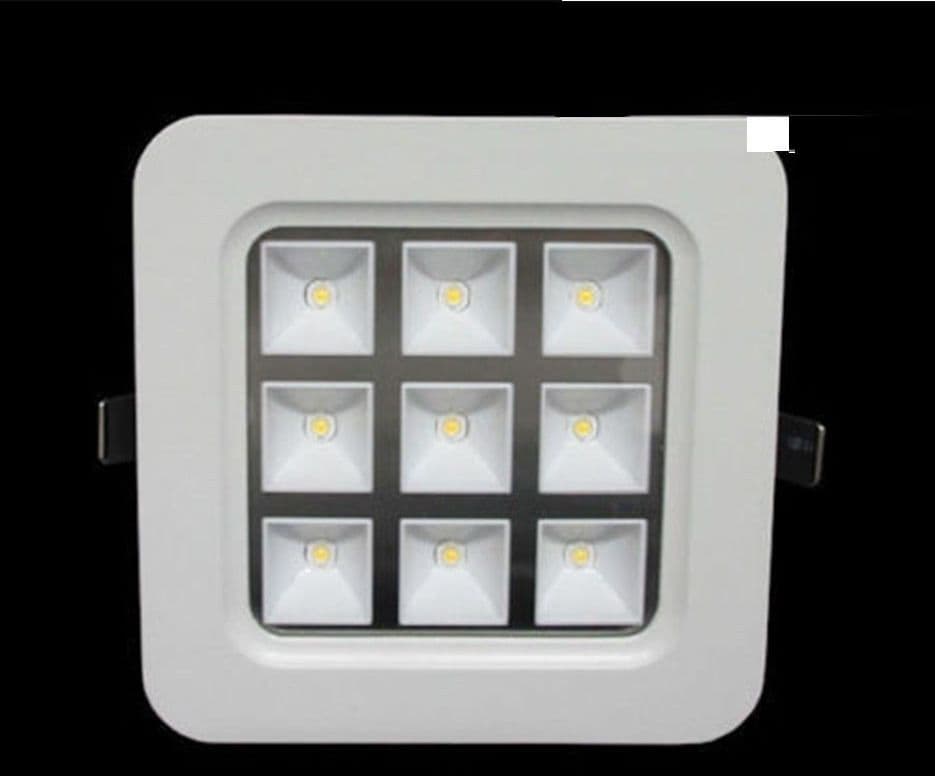 FARO FARETTO LED INCASSO A MOLLA 4W 9W 16W 25W QUADRATO CON CELLE A GRIGLIA Trade Shop italia - Napoli, Commerciovirtuoso.it