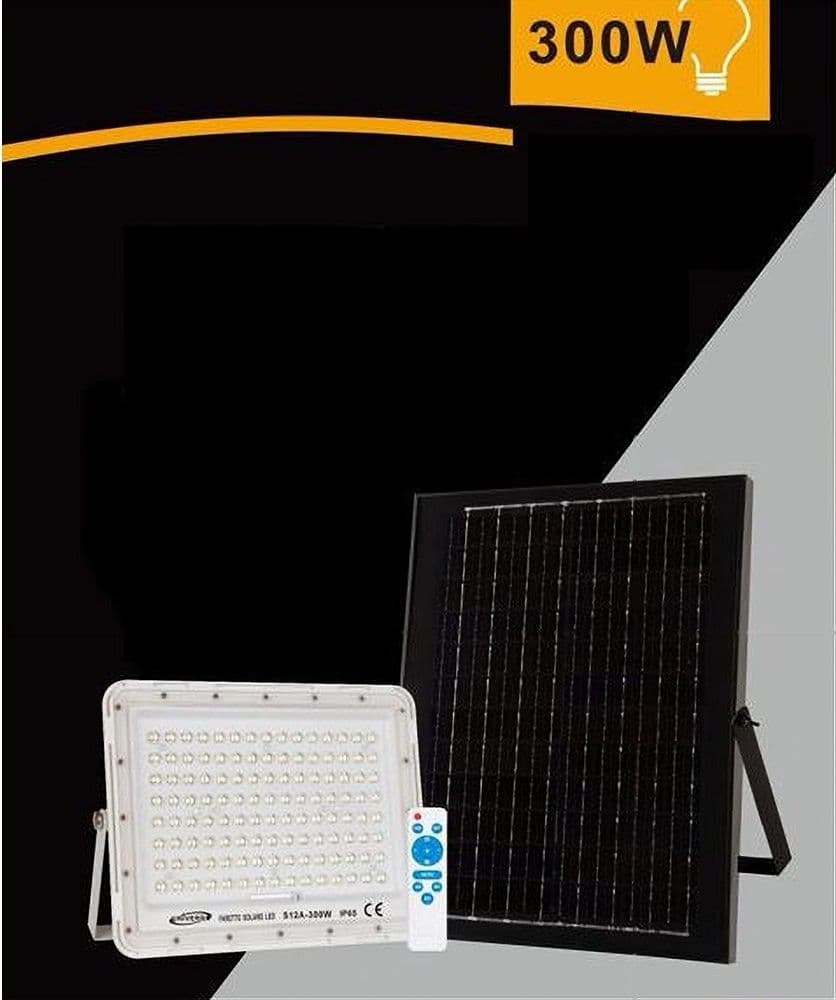 FARO FARETTO PANNELLO SOLARE 300W LUCE FREDDA 6500K IP65 TELECOMANDO S12A-300W in Proiettori Trade Shop italia - Napoli, commercioVirtuoso.it