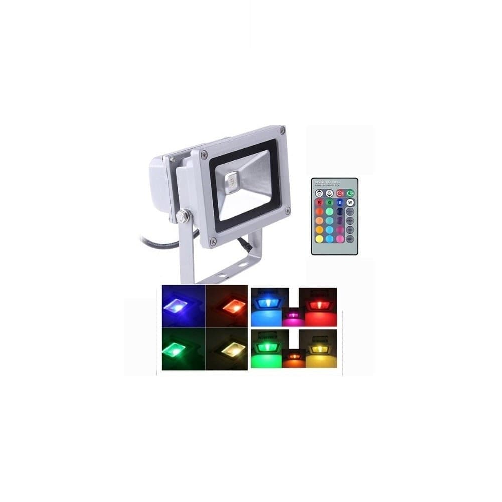 FARO FARETTO RGB LED MULTICOLOR USO ESTERNO INTERNO CON TELECOMANDO 50W Illuminazione/Illuminazione per esterni/Proiettori Trade Shop italia - Napoli, Commerciovirtuoso.it
