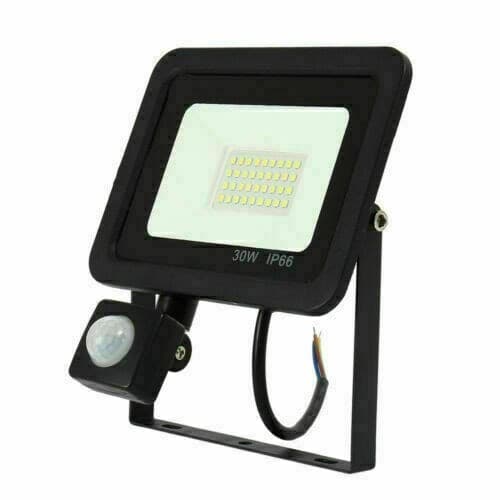 Faro LED 30W Faretto Slim Con Sensore Movimento PIR luce fredda 6000k IP66 Illuminazione/Illuminazione per esterni/Proiettori Zencoccostore - Formia, Commerciovirtuoso.it