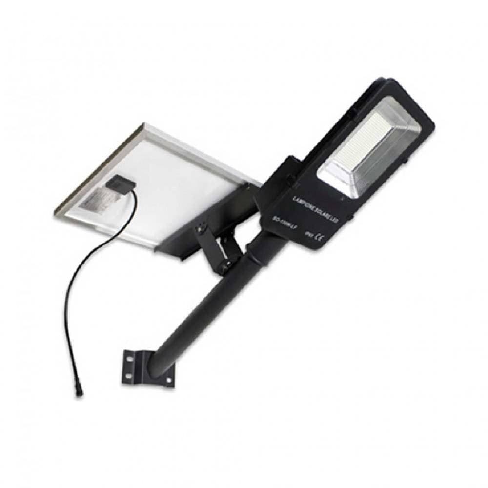 Faro-Led-Con-Pannello-Solare-Kit-Staffa-Incluso-100w-A-Energia-Solare-So-100w-lf