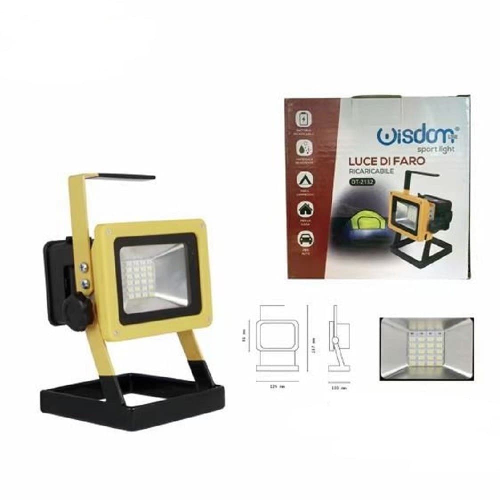 Faro Led Da Lavoro Portatile Ricaricabile Smd 2835 Luce Bianco Freddo Dt-2132 Sport e Tempo Libero > Campeggio > Tempo Libero > Lampade Portatili Trade Shop italia - Napoli, Commerciovirtuoso.it
