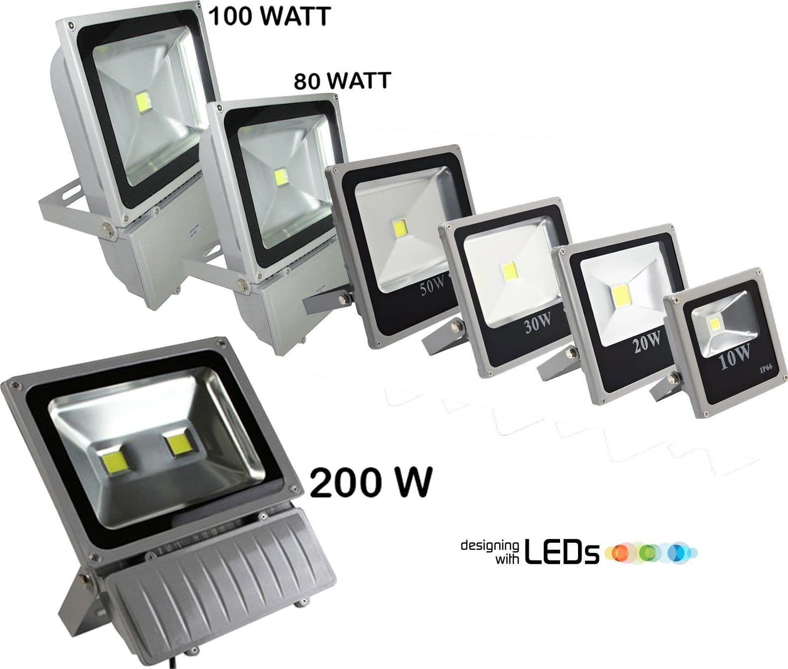 Faro led SLIM faretto IP66 alta luminosità luce bianca fredda 10 20 30 50 W Illuminazione/Illuminazione per esterni/Proiettori Trade Shop italia - Napoli, Commerciovirtuoso.it