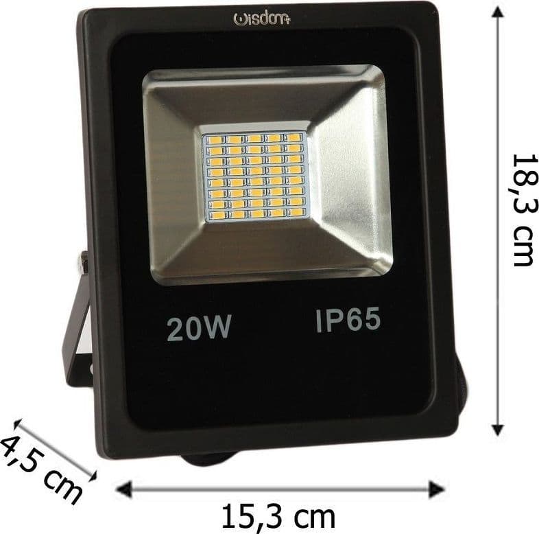 FARO PROFESSIONALE A LED 5730 PER ESTERNO IP65 WISDOM 20W 1700 LUMEN 120 GRADI Illuminazione/Illuminazione per esterni/Proiettori Trade Shop italia - Napoli, Commerciovirtuoso.it