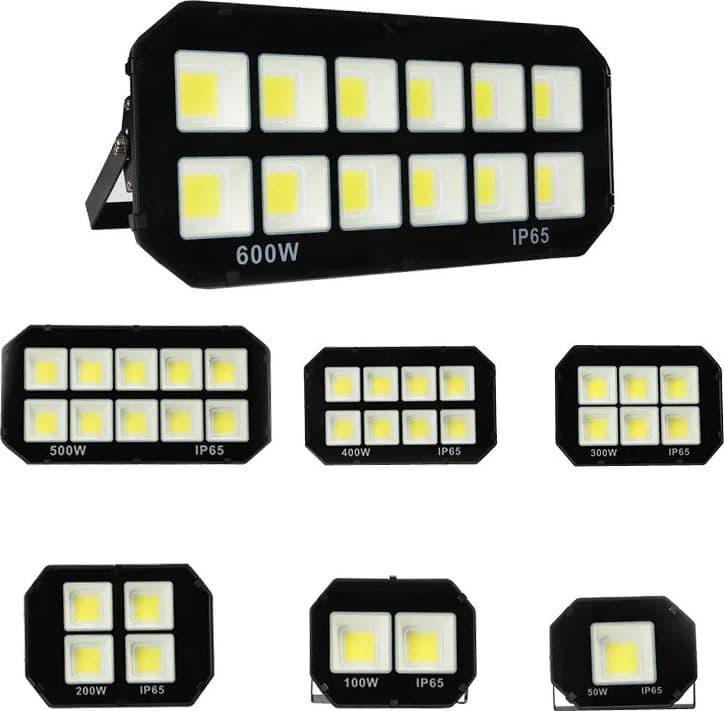 Faro-Proiettore-Led-200w-400w-500w-600w-Per-Esterni-Luci-Di-Sicurezza-Super-Luminose-6500k-Ip65