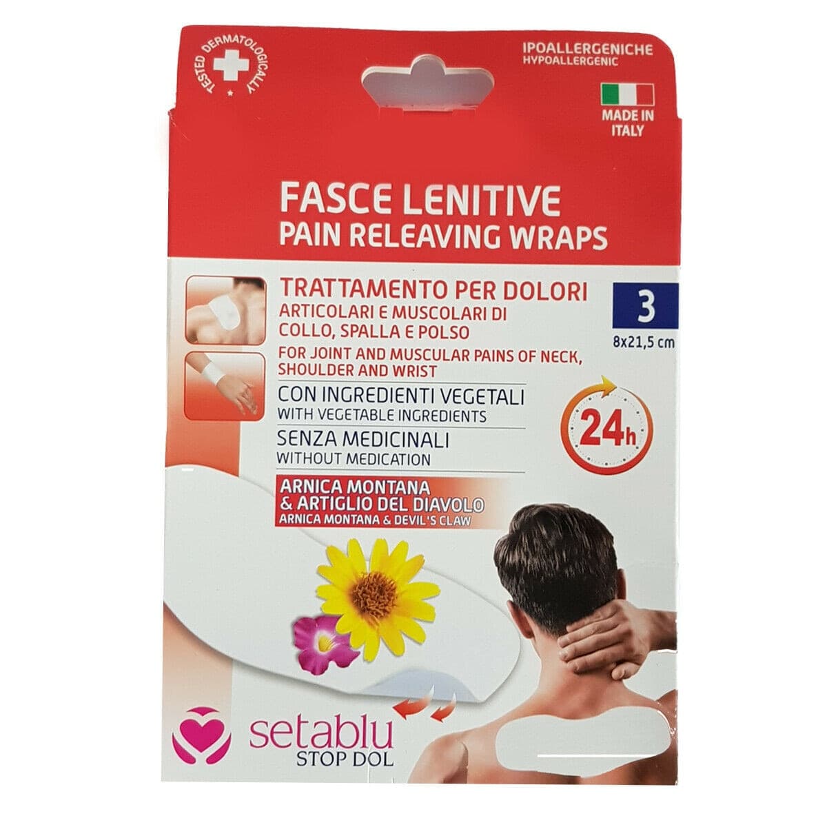 Fasce Lenitive Trattamento Per Dolori Arnica Salice Artigli Del Diavolo 8x21.5cm Salute e Bellezza > Cura della Persona > Cerotti Muscolari Trade Shop italia - Napoli, Commerciovirtuoso.it