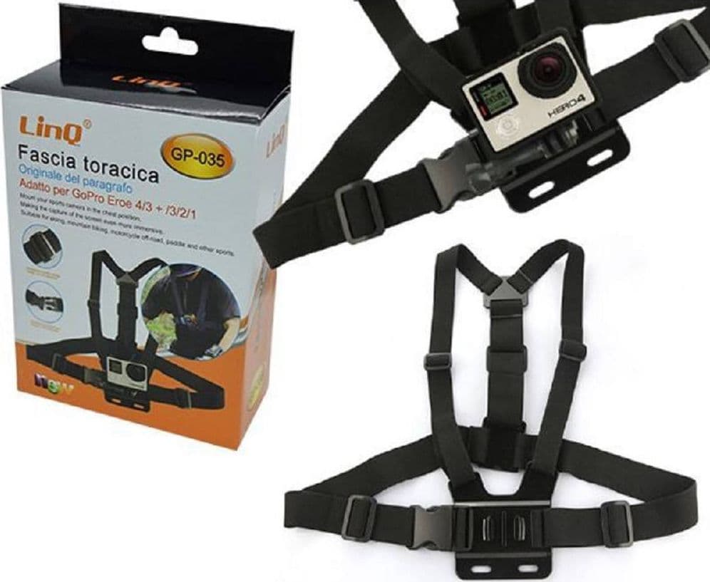 Fascia Gopro Hero 4/3+/3/2/1 Supporto Torace Cintura Corpo Fibbia Cinghia Gp-035 Elettronica/Foto e videocamere/Accessori/Custodie e borse/Accessori per borse e custodie/Tracolle Trade Shop italia - Napoli, Commerciovirtuoso.it