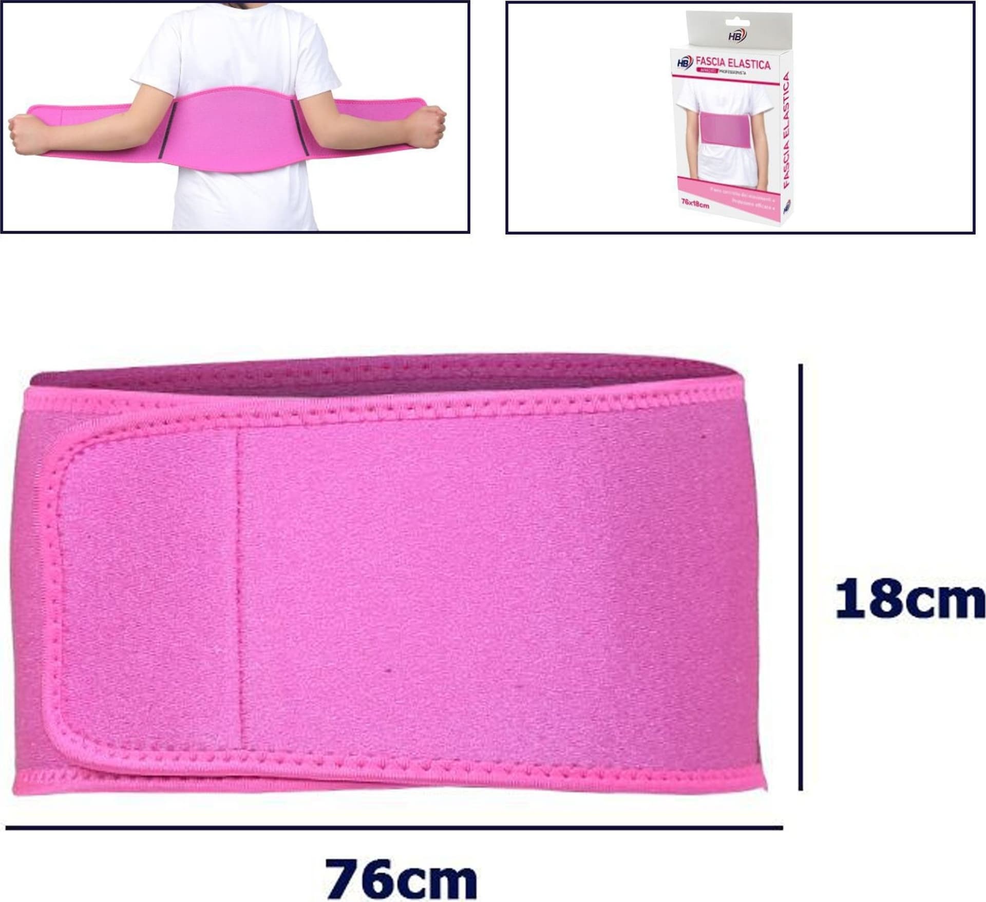FASCIA POSTURALE SCHIENA SUPPORTO REGOLABILE TUTORE PER BAMBINE COLORE ROSA