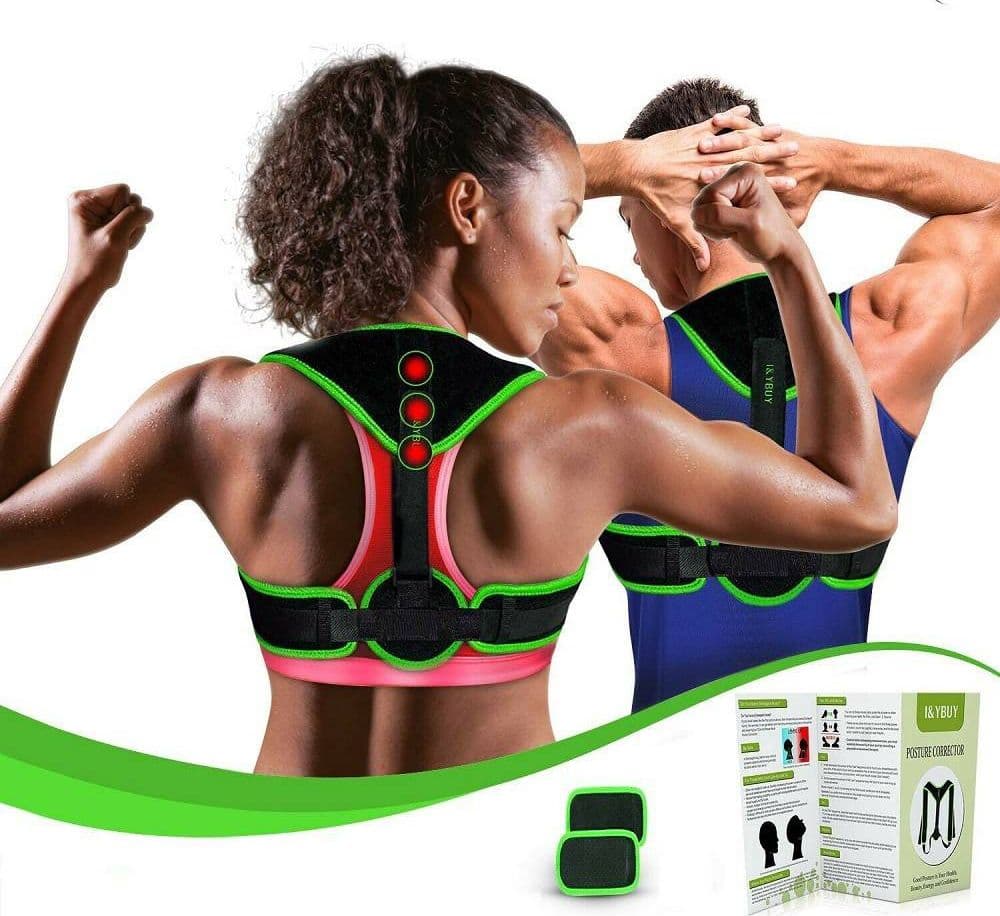 Fascia-Posturale-Spalle-Schiena-3-Magneti-Supporto-Regolabile-Unisex-Relax-S-l