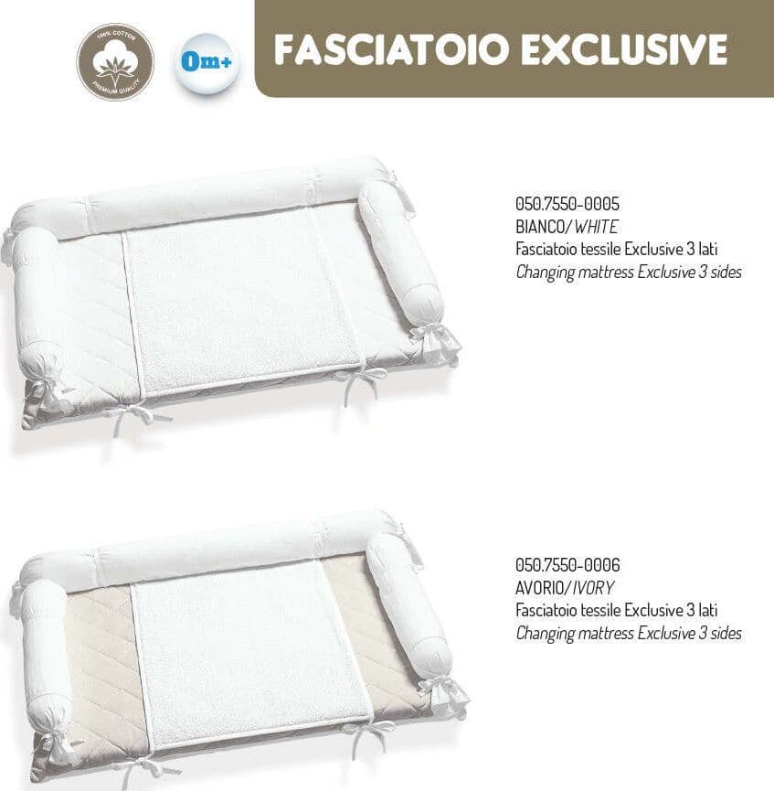 Fasciatoio Tessile Avorio Italbaby Prima infanzia/Cambio del pannolino/Materassini per fasciatoio/Fasciatoio da tavolo La Casa Del Bebè - Napoli, Commerciovirtuoso.it