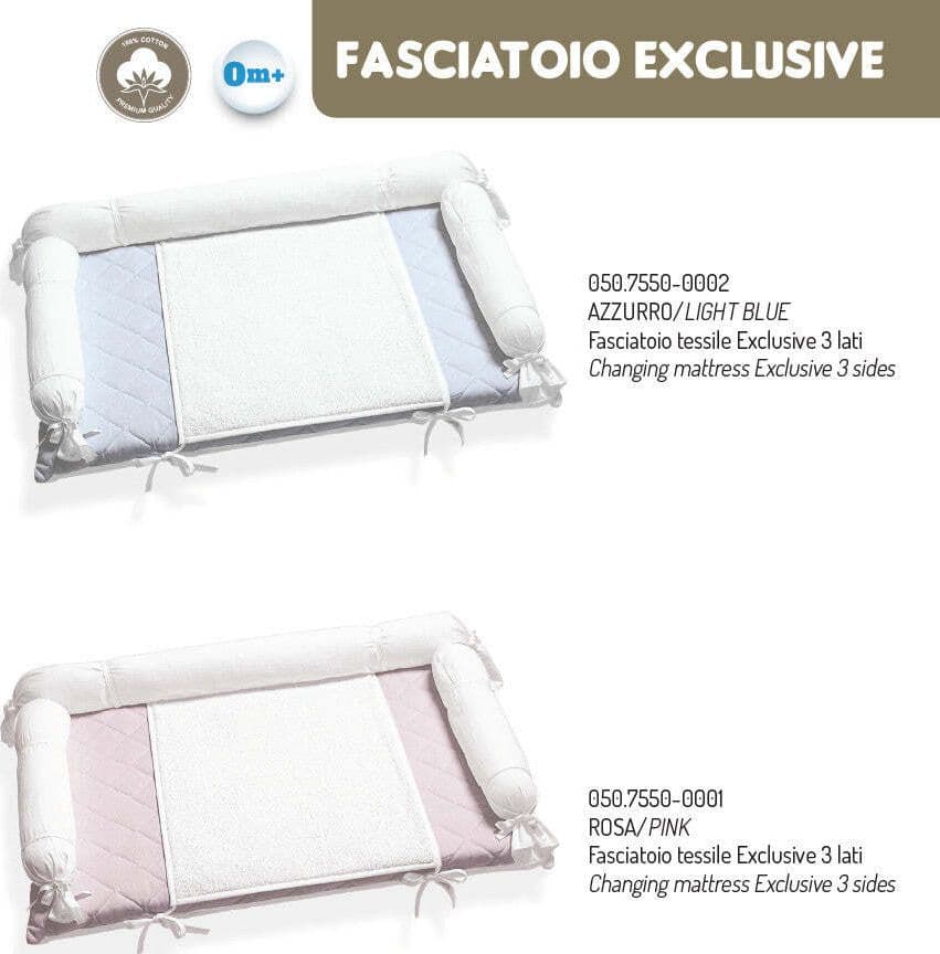 Fasciatoio Tessile Italbaby Azzurro Prima infanzia/Cambio del pannolino/Materassini per fasciatoio/Fasciatoio da tavolo La Casa Del Bebè - Napoli, Commerciovirtuoso.it