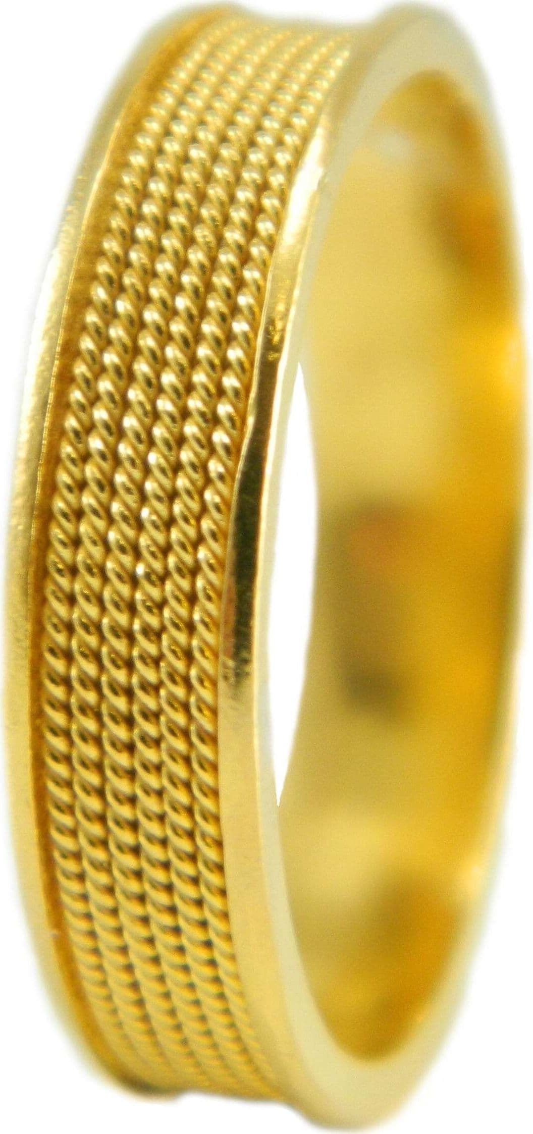 Fede sarda uomo filo filigrana in oro con bordino lucido in Anelli Gioielleria Saba - Dolianova, commercioVirtuoso.it