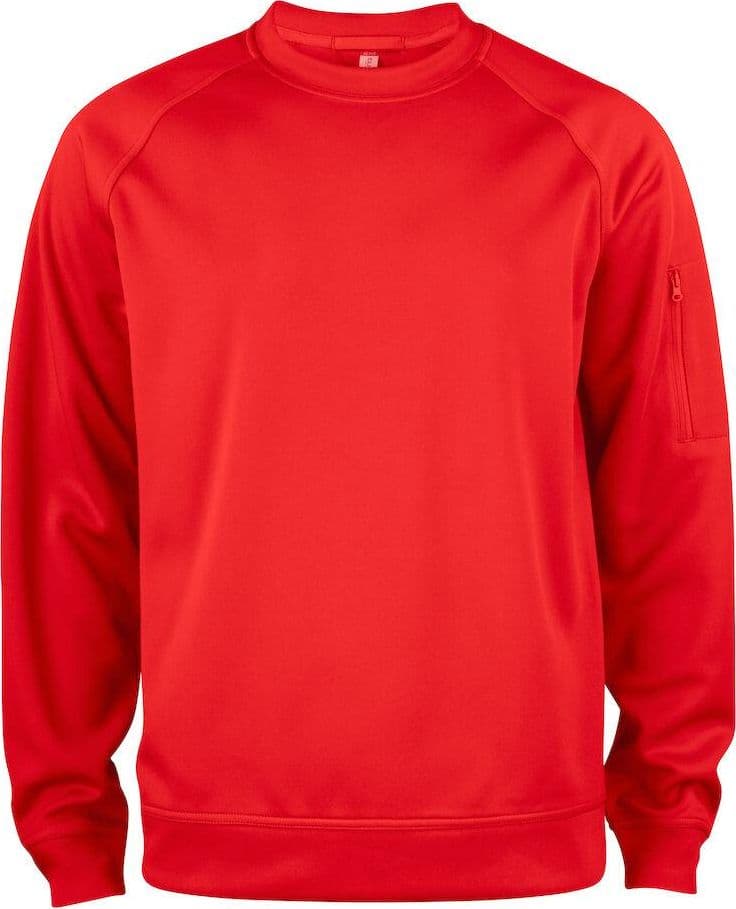 Felpa Active Girocollo Rosso Felpa Tecnica Sportiva Taglie Forti in Felpe senza cappuccio Dresswork - Como, commercioVirtuoso.it