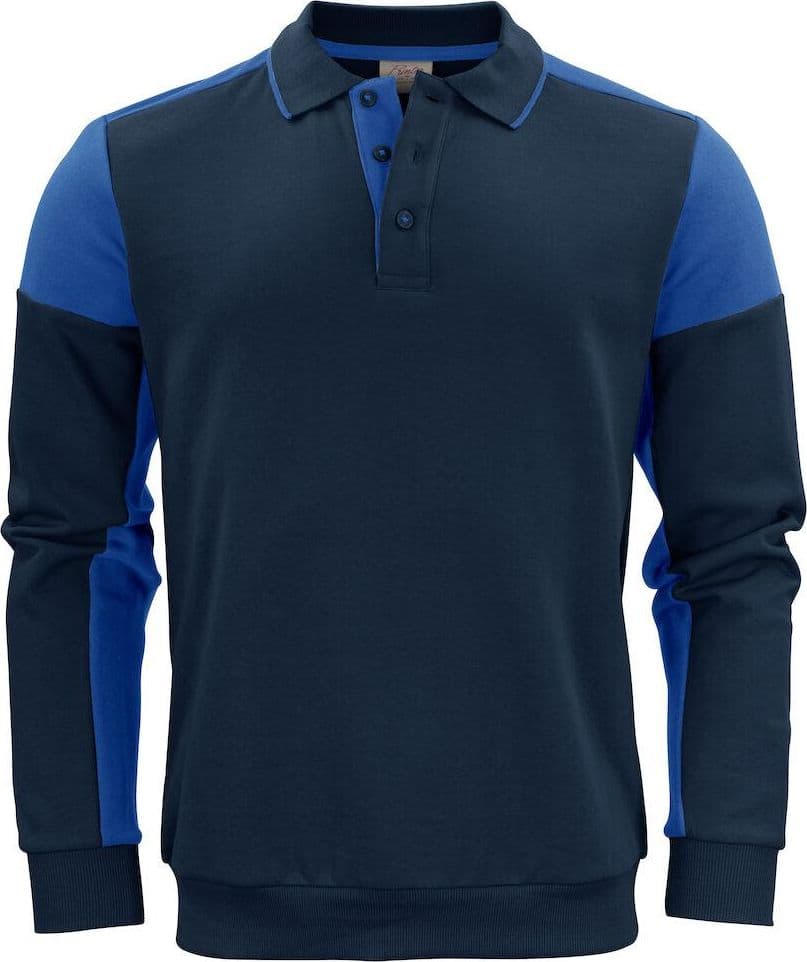 Felpa Bicolore Prime Blu Royal Felpa Misto Cotone Organico Poliestere Riciclato Ecosostenibile in Felpe senza cappuccio Dresswork - Como, commercioVirtuoso.it