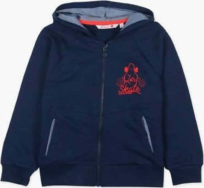 Felpa Bimbo 100% Cotone Blu con Cappuccio Felpa sportiva estiva Bambino Blue e Rossa Full Zip Casual Tinta Unita felpa bambino/ragazzo Piccole Canaglie - Tropea, Commerciovirtuoso.it