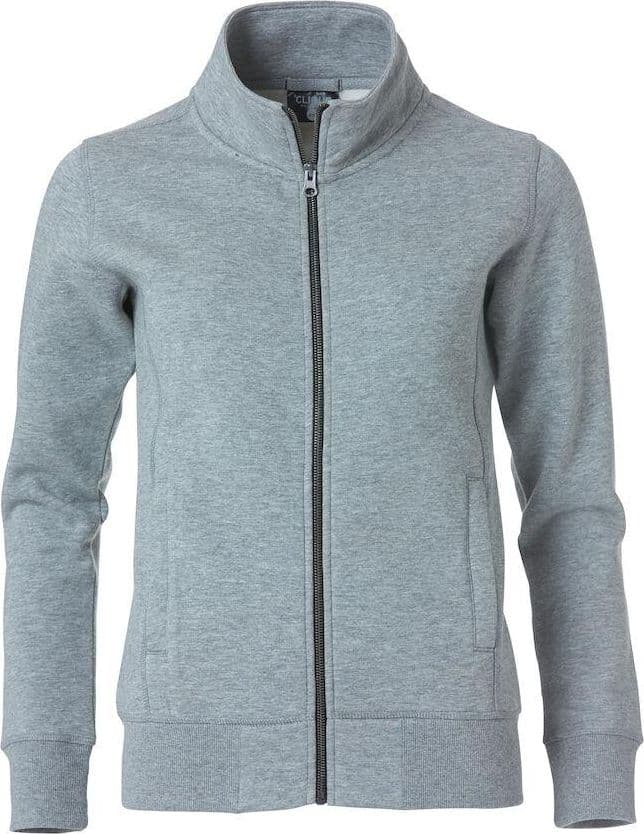 Felpa Classic Cardigan Grigio Melange Donna Giacca in Felpa con Zip in Felpe con cappuccio e felpe Dresswork - Como, commercioVirtuoso.it