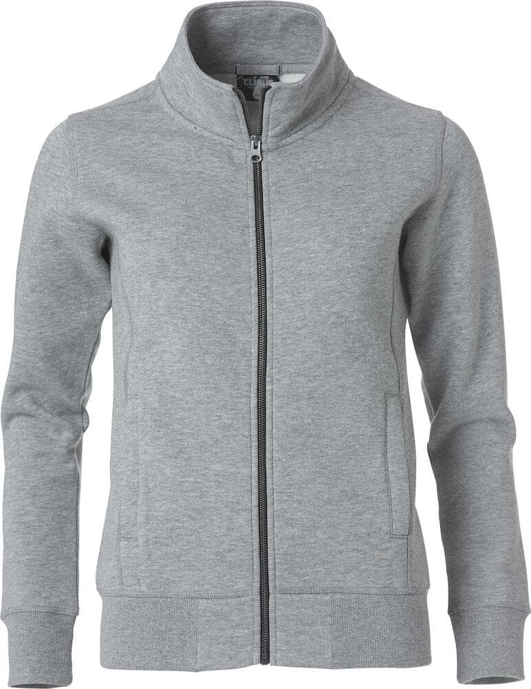 Felpa Clique Classic Cardigan Grigio Melange Zip Intera Uomo in Felpe senza cappuccio Dresswork - Como, commercioVirtuoso.it