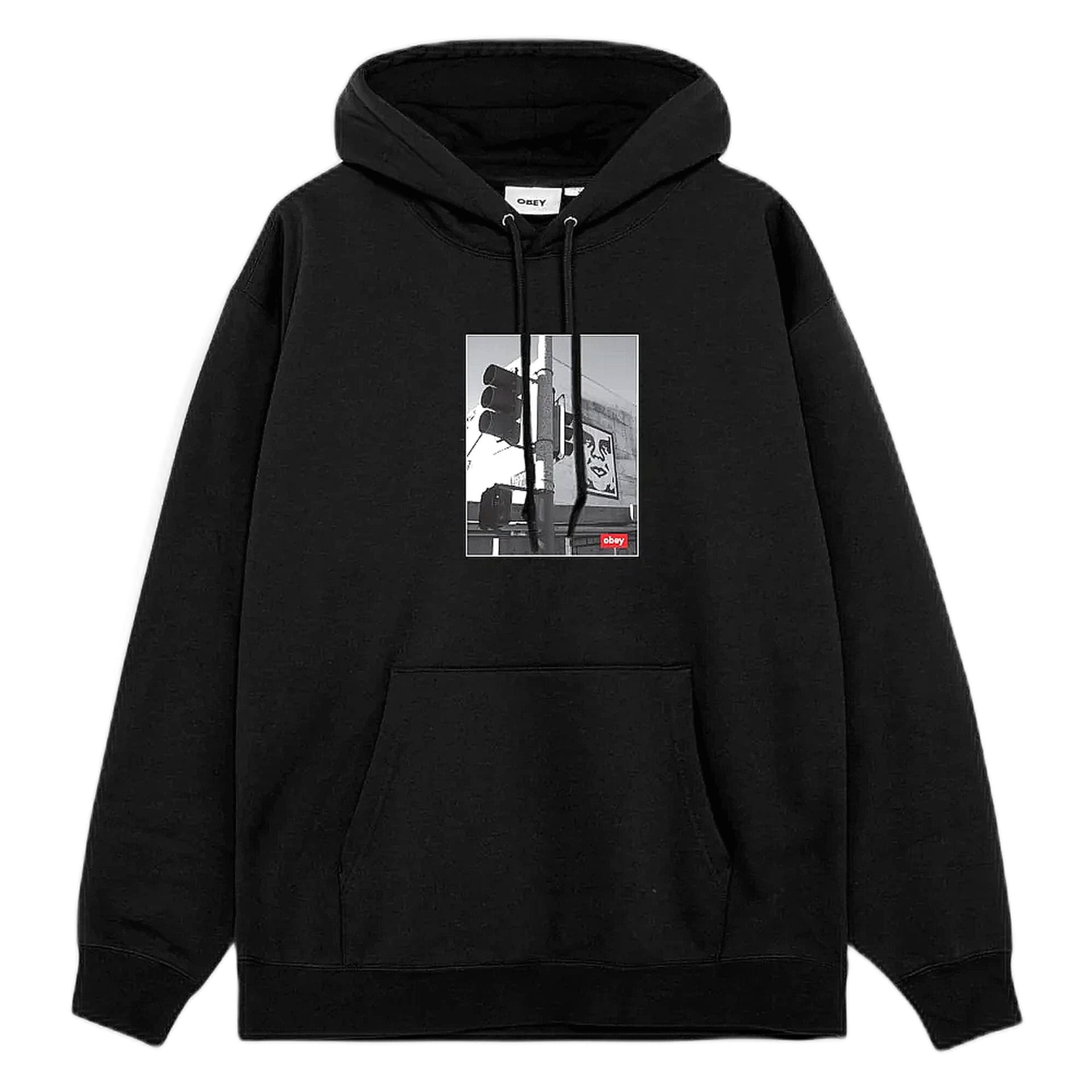 OBEY felpa obey los angeles photo fleece - black da uomo in Felpe con cappuccio Drestige - Casamassima, commercioVirtuoso.it
