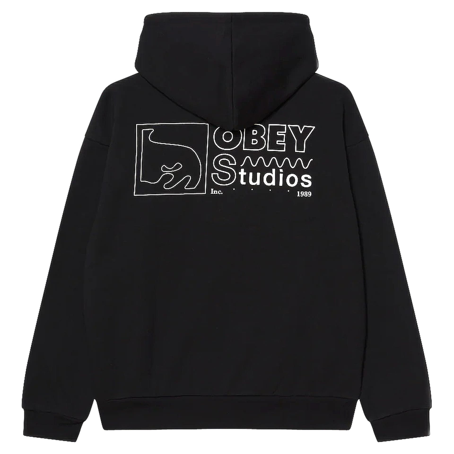 OBEY felpa obey nico extra heavy hood fleece - black da uomo in Felpe con cappuccio Drestige - Casamassima, commercioVirtuoso.it