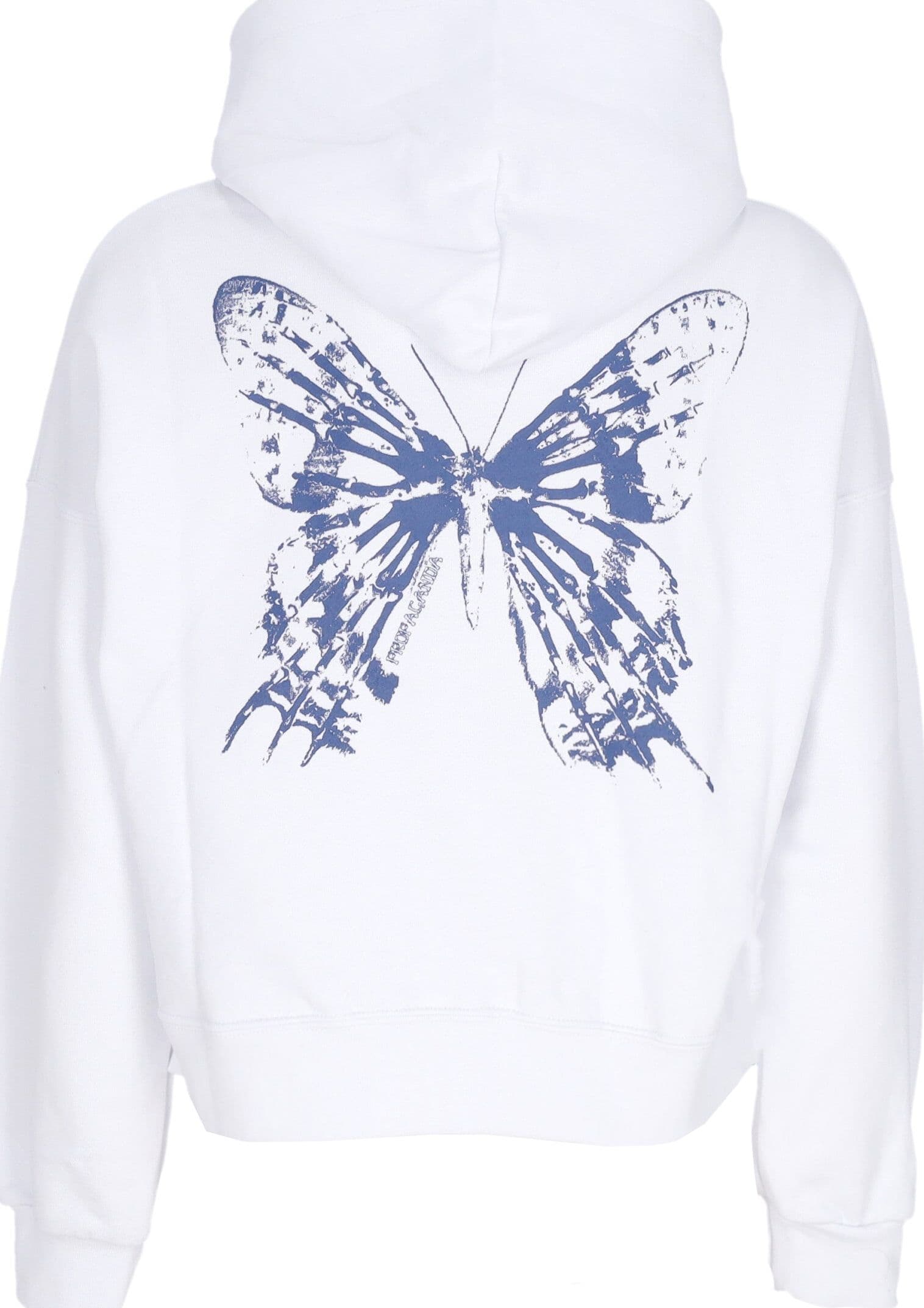 PROPAGANDA Felpa Cappuccio Corta Donna W Butterfly Croptop Hoodie White da donna in Felpe con cappuccio Drestige - Casamassima, commercioVirtuoso.it