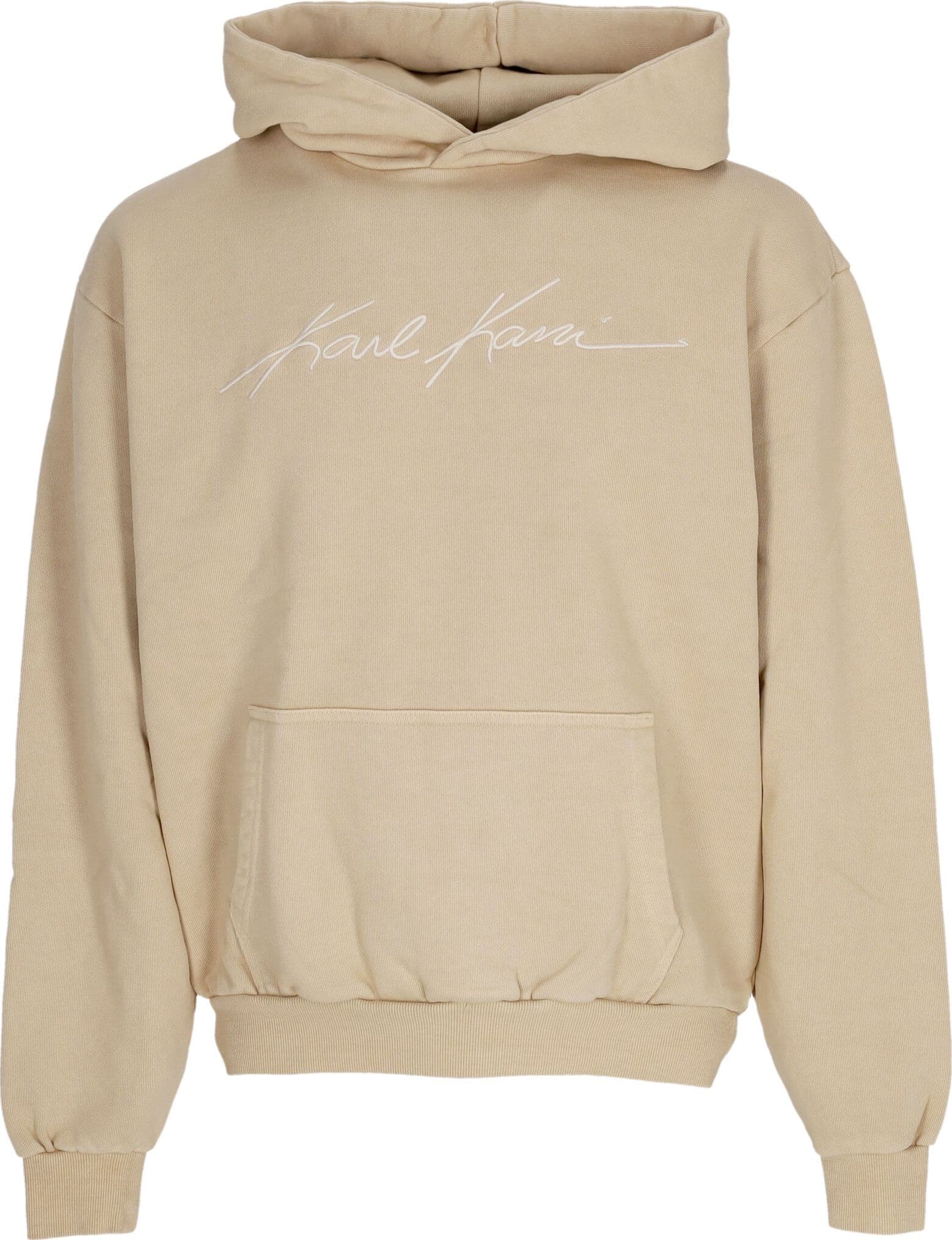 KARL KANI Felpa Cappuccio Uomo Autograph Heavy Os Hoodie Sand da uomo in Felpe con cappuccio Drestige - Casamassima, commercioVirtuoso.it