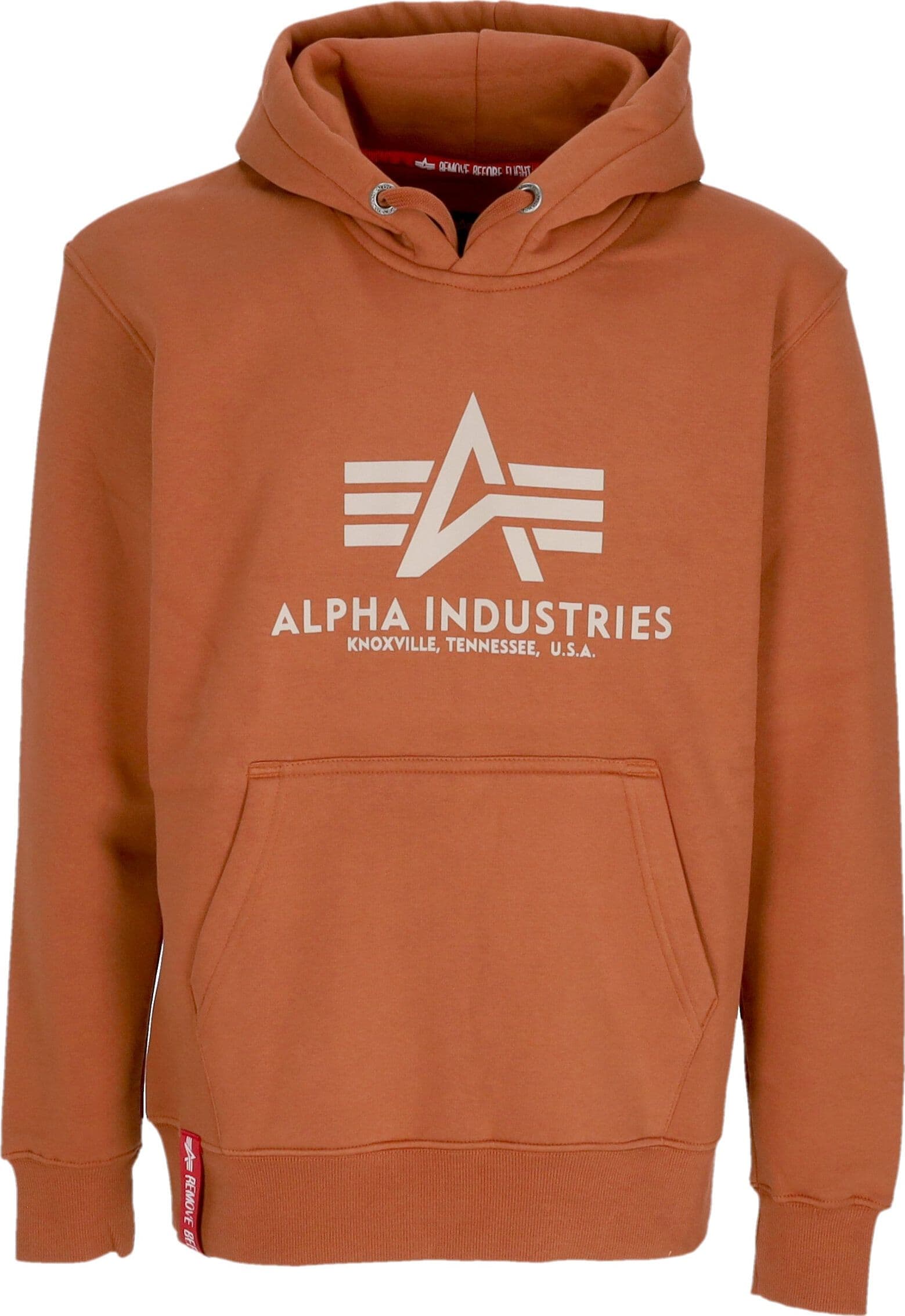ALPHA INDUSTRIES Felpa Cappuccio Uomo Basic Hoodie Hazel Brown da uomo in Felpe senza cappuccio Drestige - Casamassima, commercioVirtuoso.it