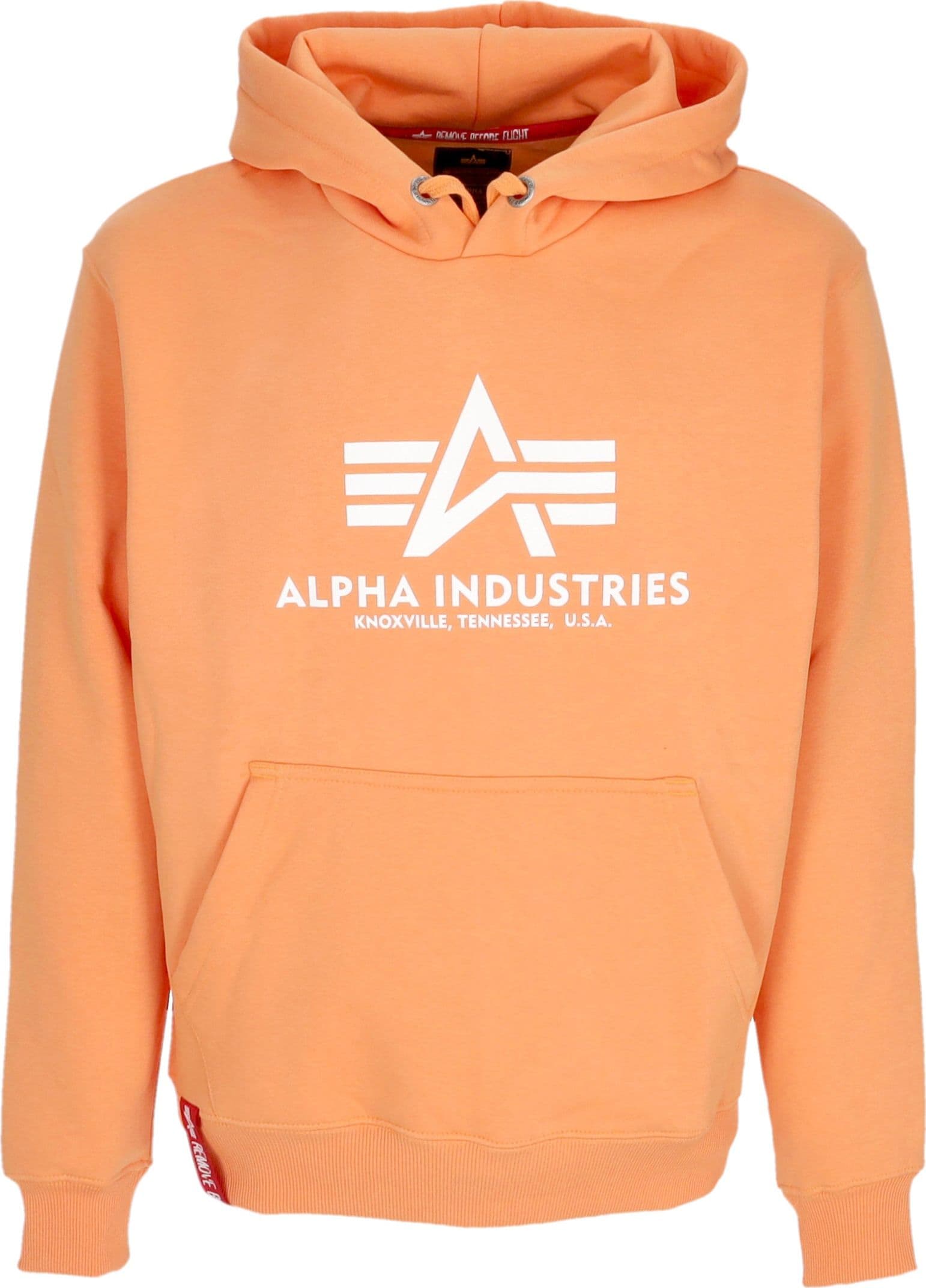 ALPHA INDUSTRIES Felpa Cappuccio Uomo Basic Hoodie Tangerine da uomo in Felpe con cappuccio Drestige - Casamassima, commercioVirtuoso.it