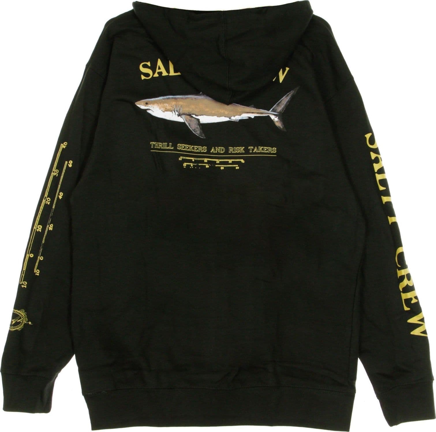 SALTY CREW Felpa Cappuccio Uomo Bruce Hood Fleece Black da uomo in Felpe con cappuccio Drestige - Casamassima, commercioVirtuoso.it
