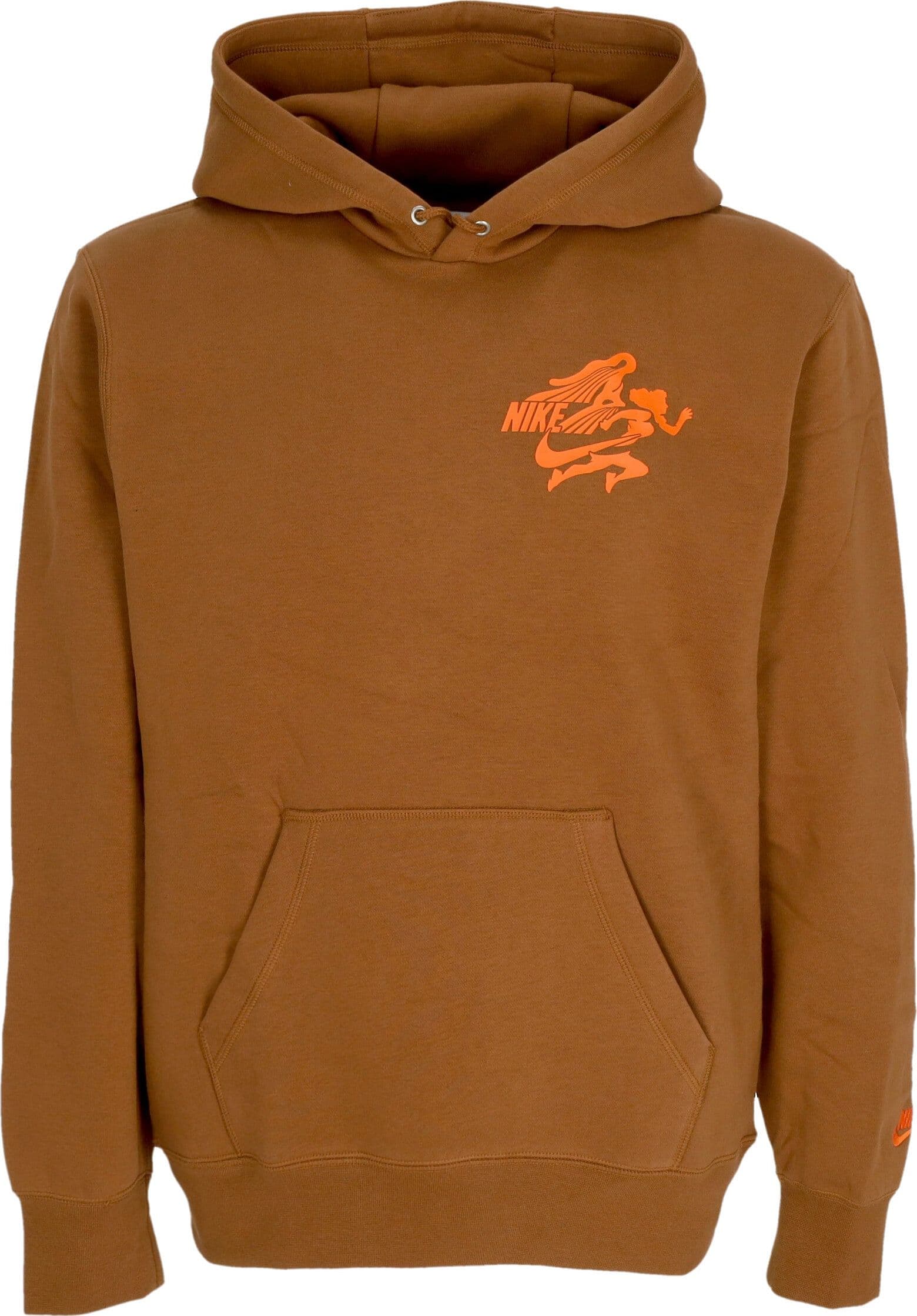 Nike Felpa Cappuccio Uomo Club Nvlty Hoodie Lt British Tan/safety Orange da uomo in Felpe con cappuccio Drestige - Casamassima, commercioVirtuoso.it