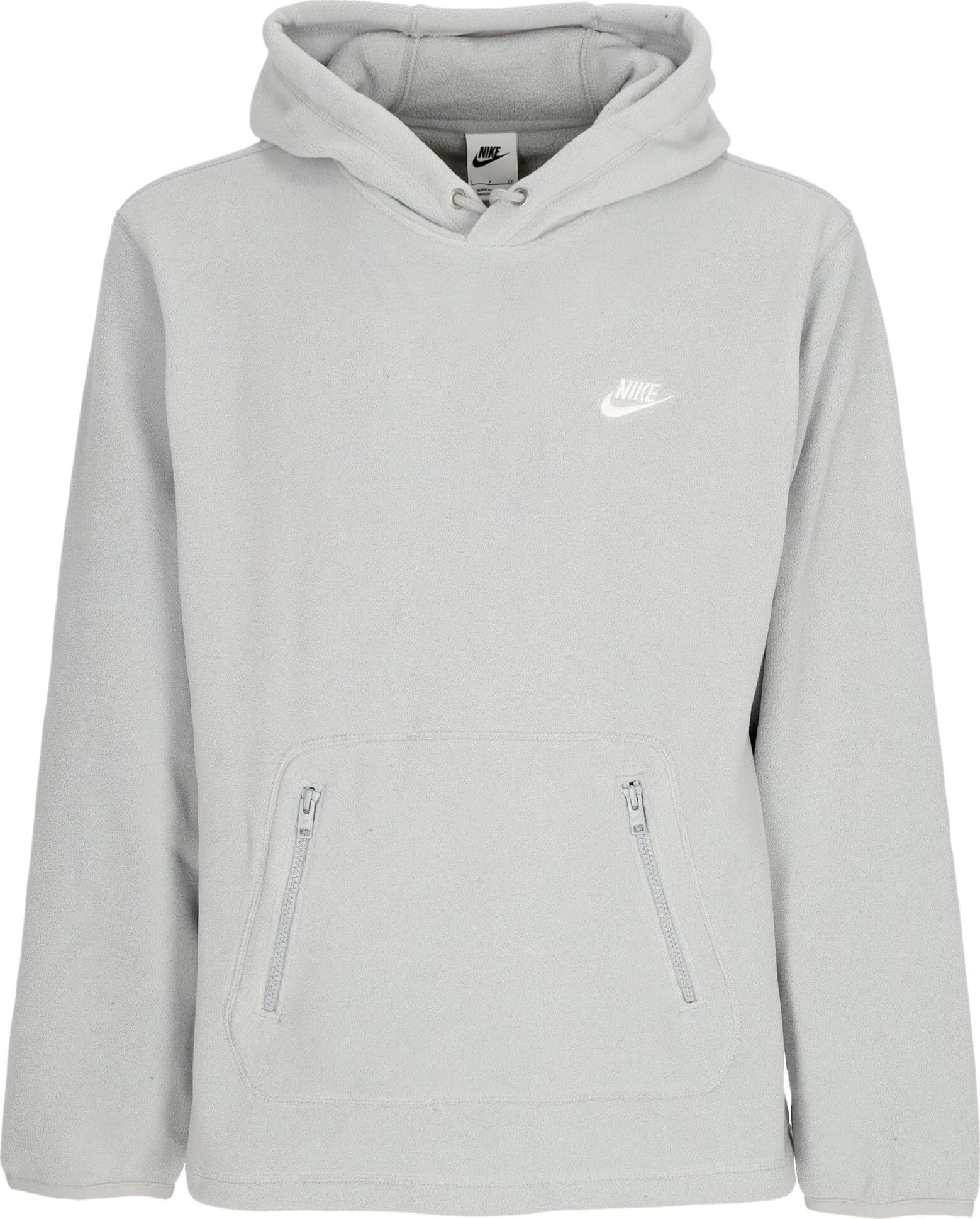 Nike Felpa Cappuccio Uomo Club Winterized Hoodie Lt Smoke Grey/white da uomo in Felpe con cappuccio Drestige - Casamassima, commercioVirtuoso.it
