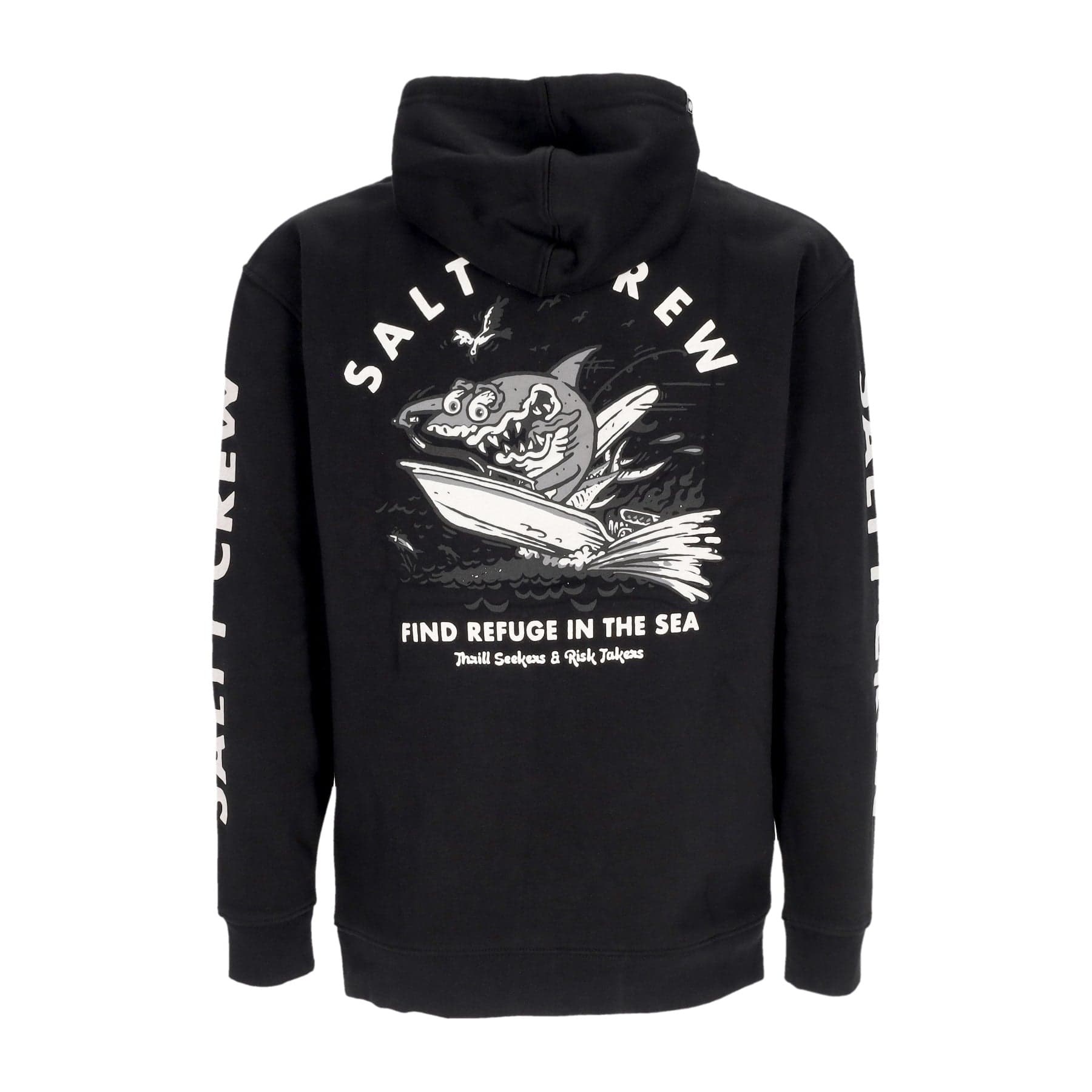 SALTY CREW Felpa Cappuccio Uomo Hot Rod Shark Hoodie Fleece Black da uomo in Felpe con cappuccio Drestige - Casamassima, commercioVirtuoso.it