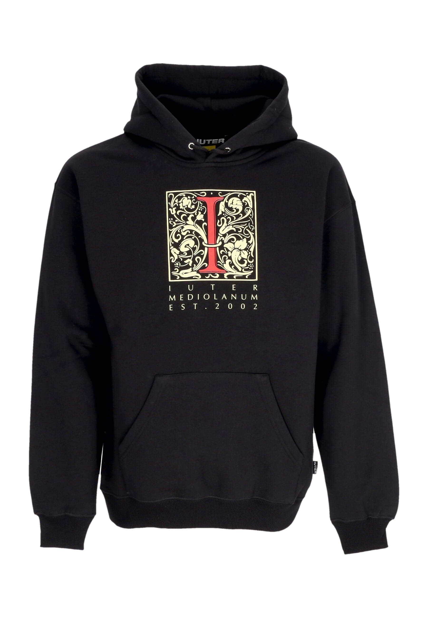 IUTER Felpa Cappuccio Uomo Mediolanum Hoodie Black da uomo in Felpe con cappuccio Drestige - Casamassima, commercioVirtuoso.it