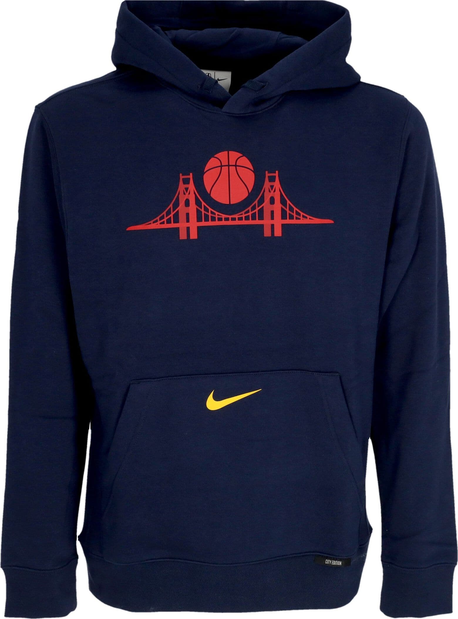NIKE NBA Felpa Cappuccio Uomo Nba City Edition Club Hoodie Golwar College Navy/amarillo da uomo in Felpe con cappuccio Drestige - Casamassima, commercioVirtuoso.it