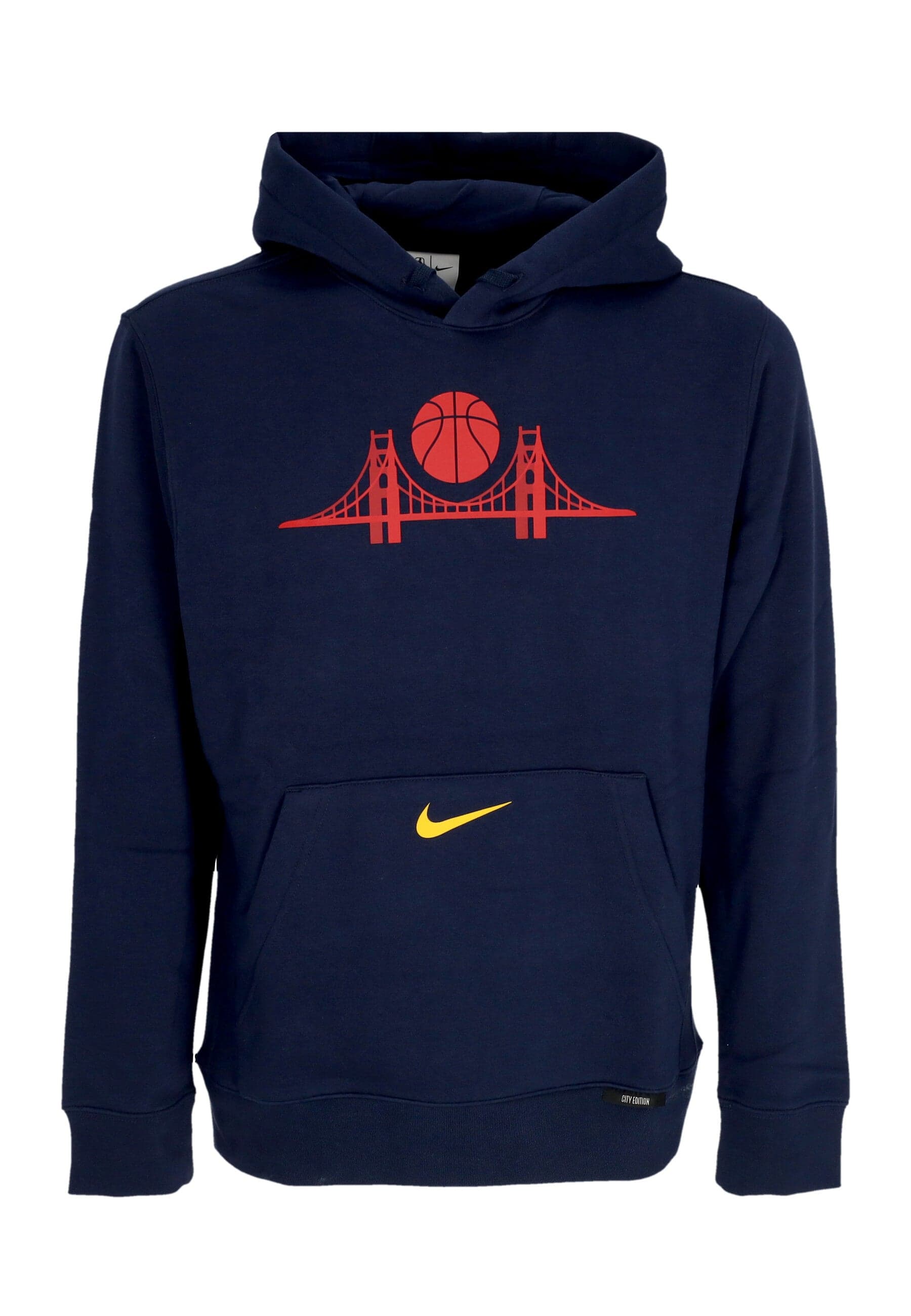 NIKE NBA Felpa Cappuccio Uomo Nba City Edition Club Hoodie Golwar College Navy/amarillo da uomo in Felpe con cappuccio Drestige - Casamassima, commercioVirtuoso.it