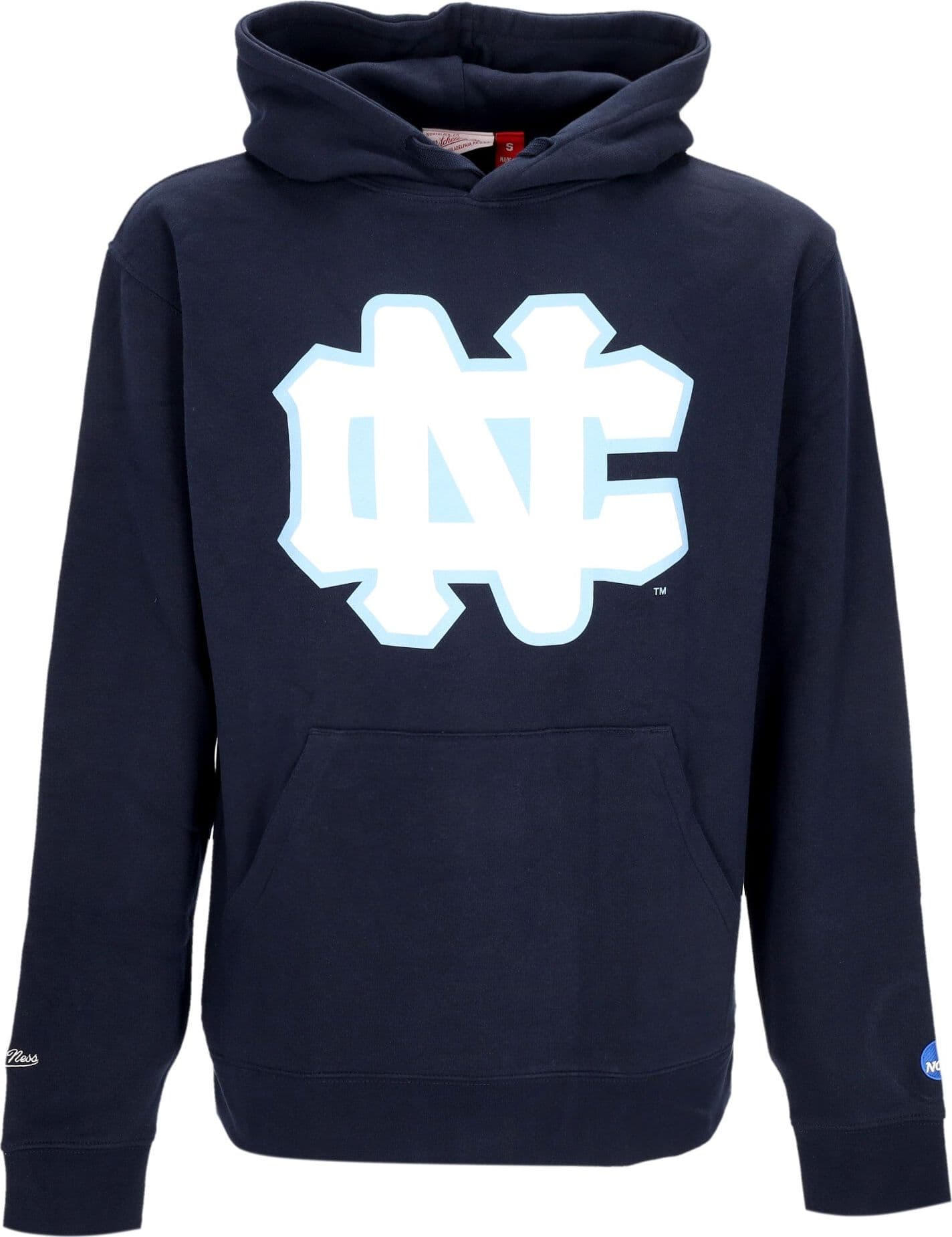MITCHELL & NESS Felpa Cappuccio Uomo Ncaa Large Logo Hoodie Unchee Navy da uomo in Felpe con cappuccio Drestige - Casamassima, commercioVirtuoso.it