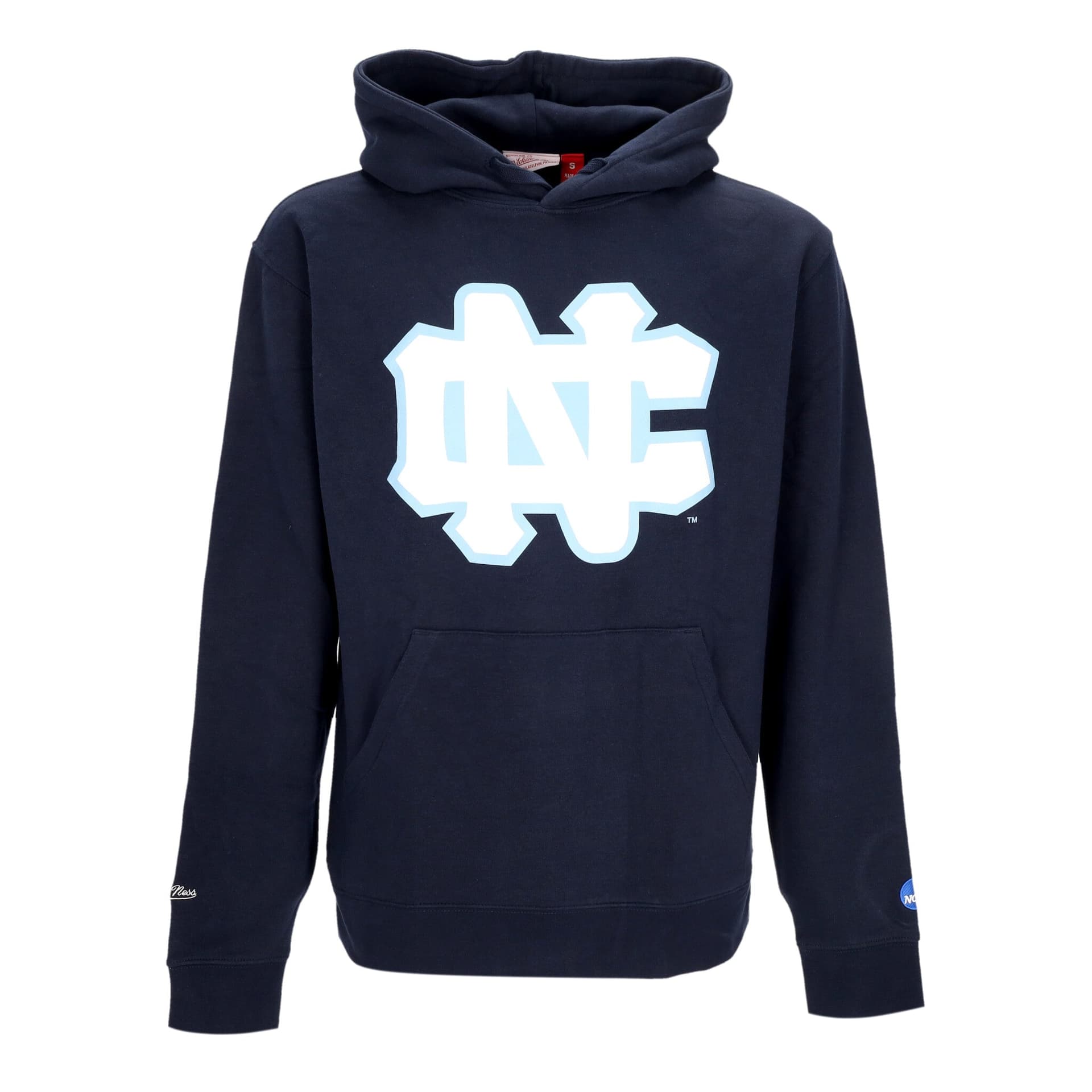 MITCHELL & NESS Felpa Cappuccio Uomo Ncaa Large Logo Hoodie Unchee Navy da uomo in Felpe con cappuccio Drestige - Casamassima, commercioVirtuoso.it