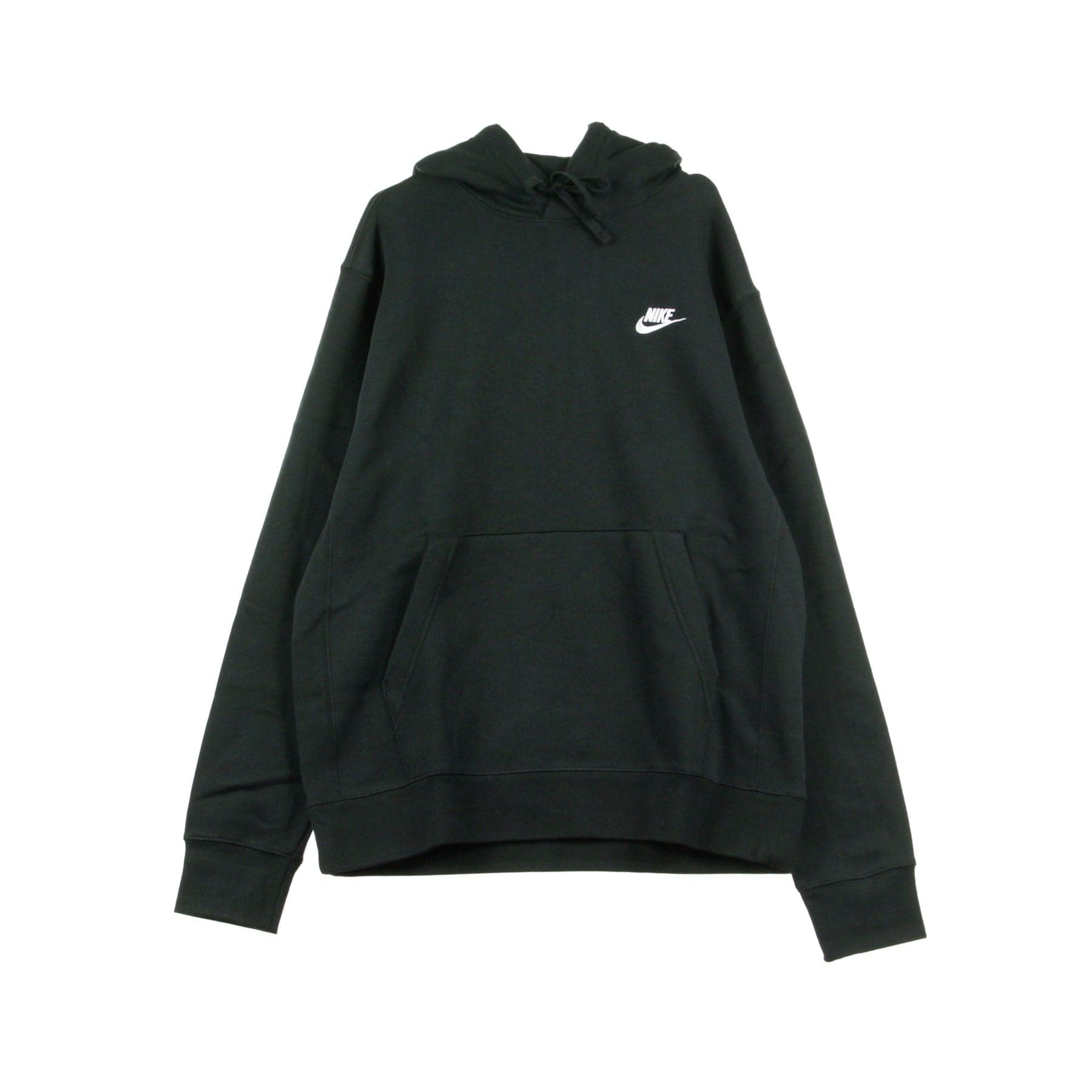 Nike Felpa Cappuccio Uomo Sportswear Club Fleece Hoodie Black/black/white da uomo in Felpe con cappuccio Drestige - Casamassima, commercioVirtuoso.it