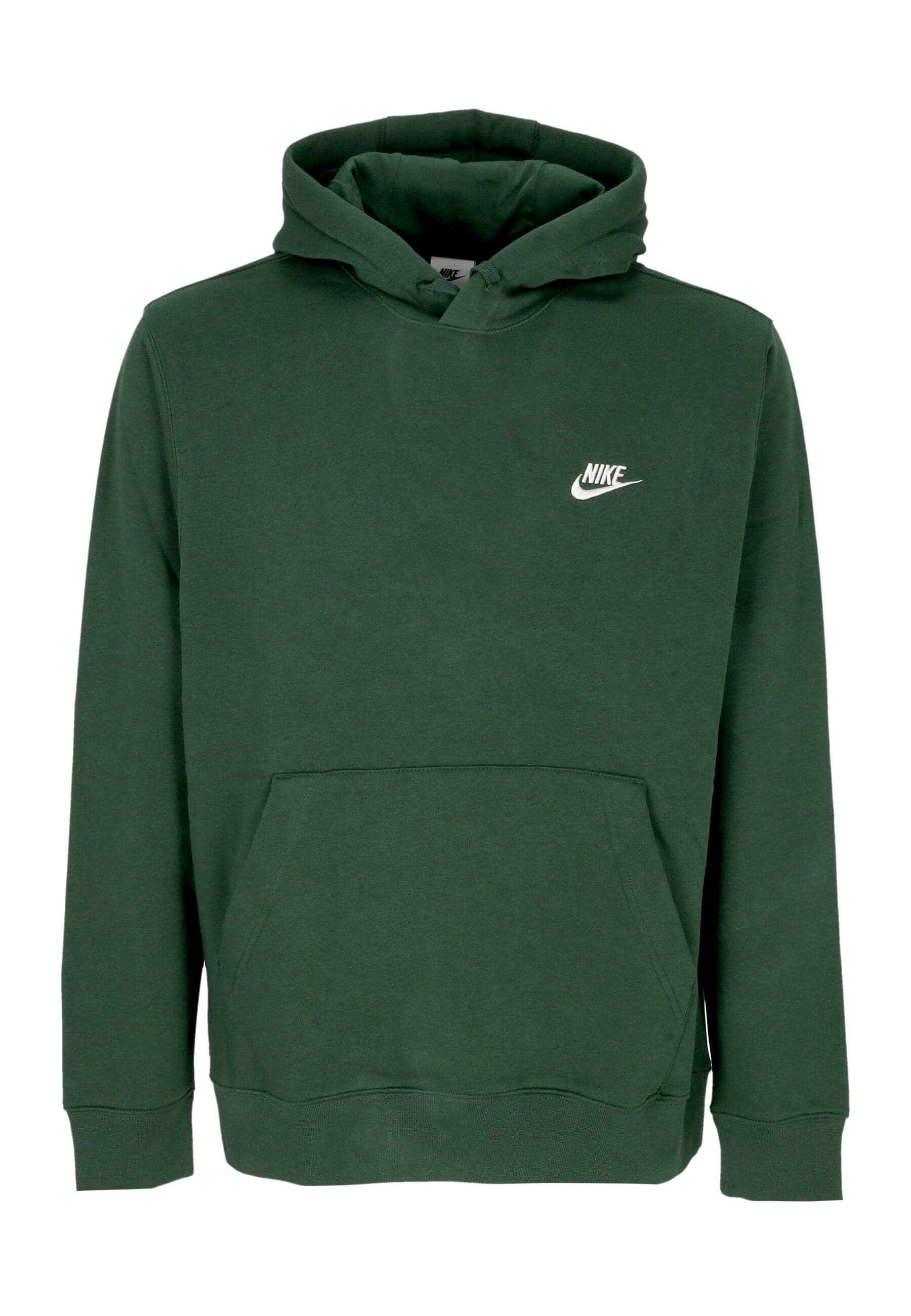 Nike Felpa Cappuccio Uomo Sportswear Club Fleece Hoodie Fir/fir/white da uomo in Felpe con cappuccio Drestige - Casamassima, commercioVirtuoso.it