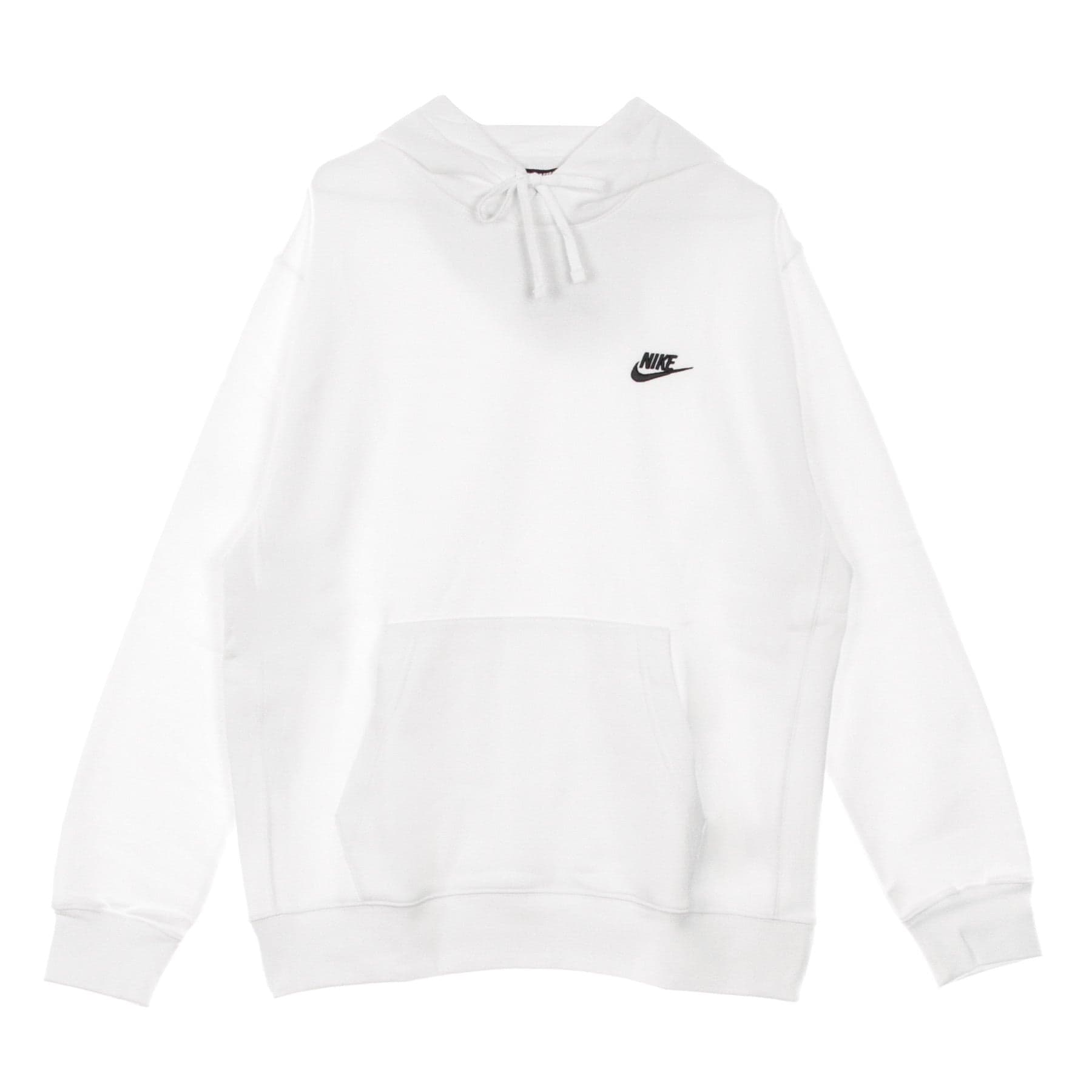 Nike Felpa Cappuccio Uomo Sportswear Club Fleece Hoodie White/white/black da uomo in Felpe con cappuccio Drestige - Casamassima, commercioVirtuoso.it