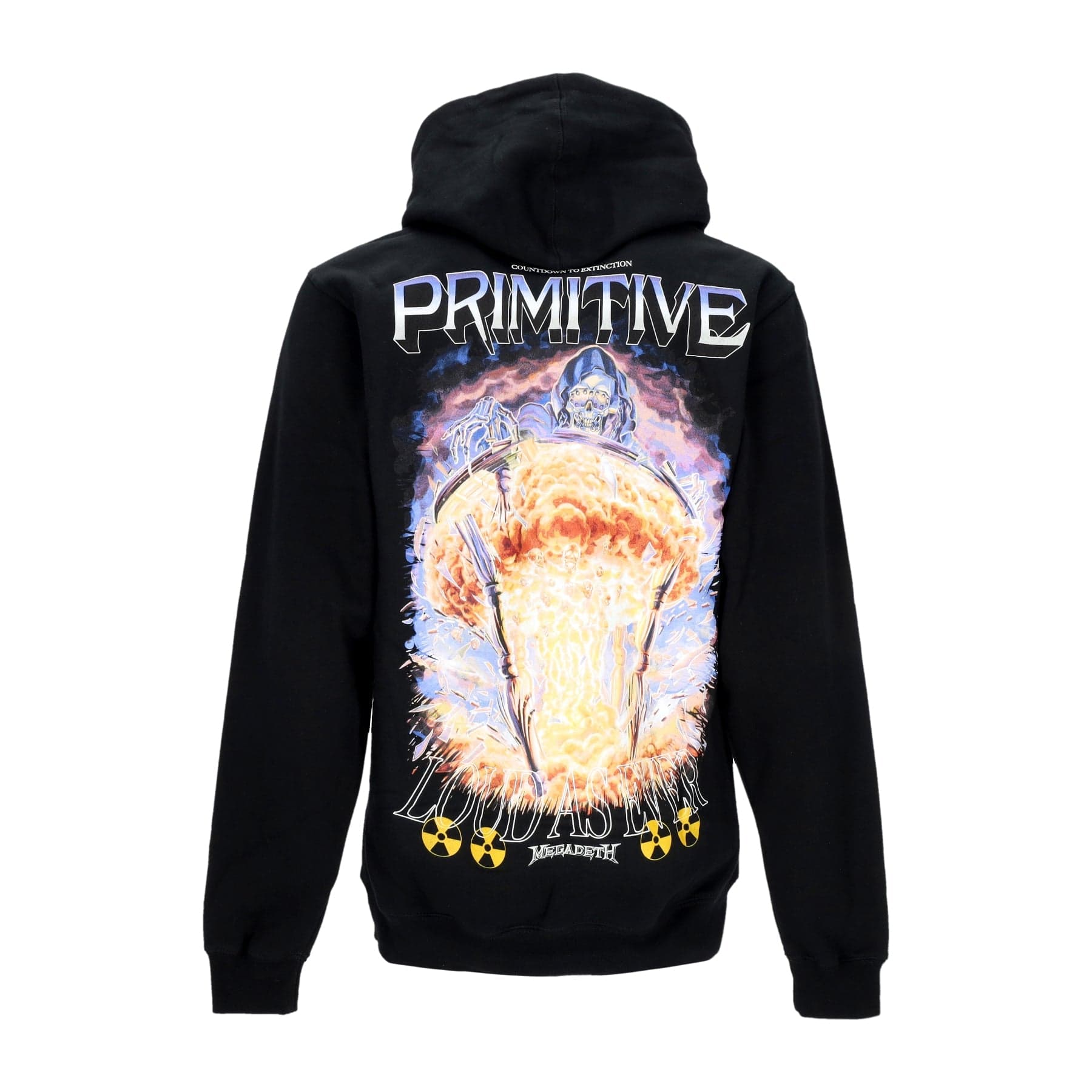 PRIMITIVE Felpa Cappuccio Uomo Time Hoodie X Megadeth Black da uomo in Felpe con cappuccio Drestige - Casamassima, commercioVirtuoso.it