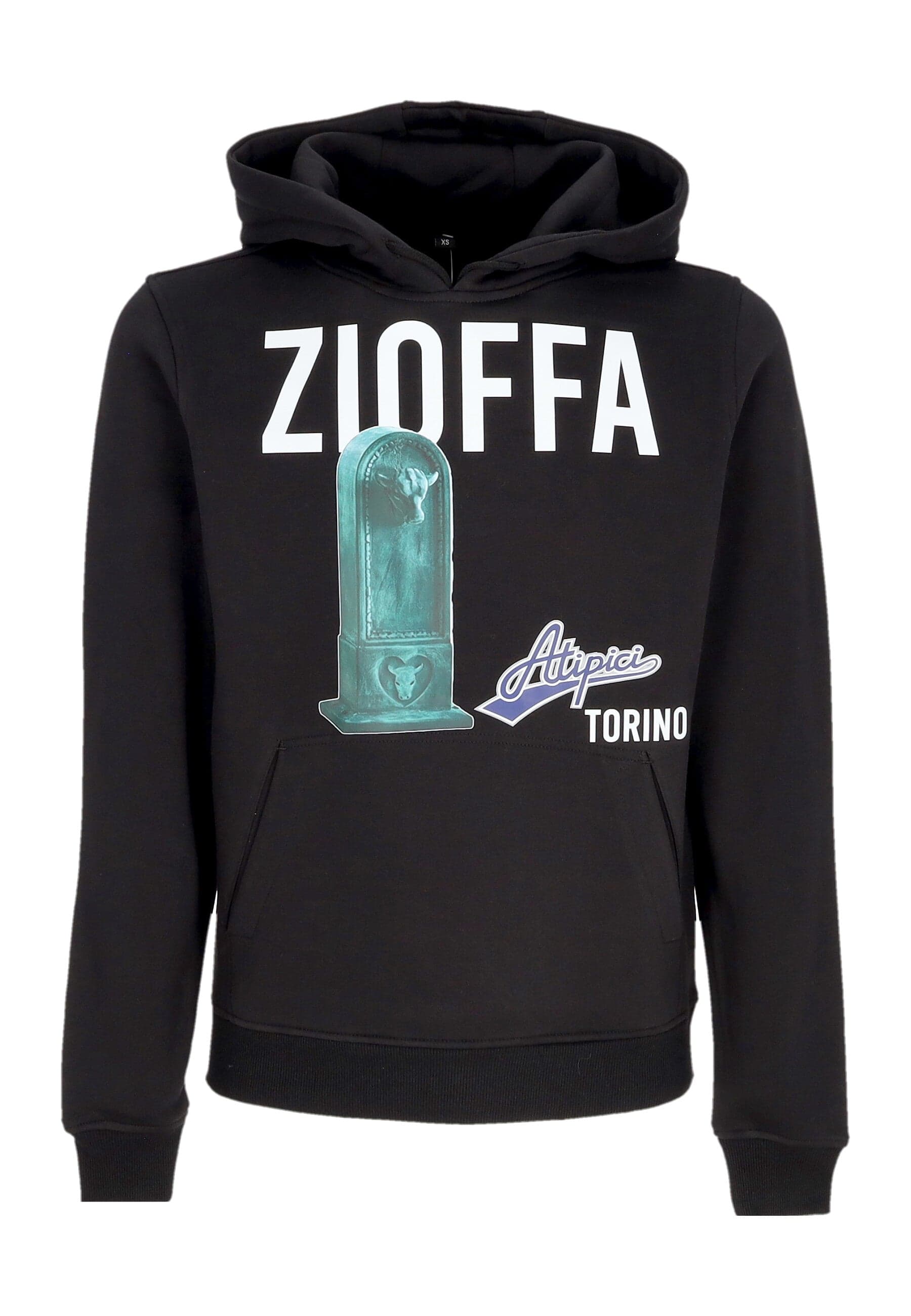 ATIPICI Felpa Cappuccio Uomo Zioffa Hoodie Black da uomo in Felpe con cappuccio Drestige - Casamassima, commercioVirtuoso.it