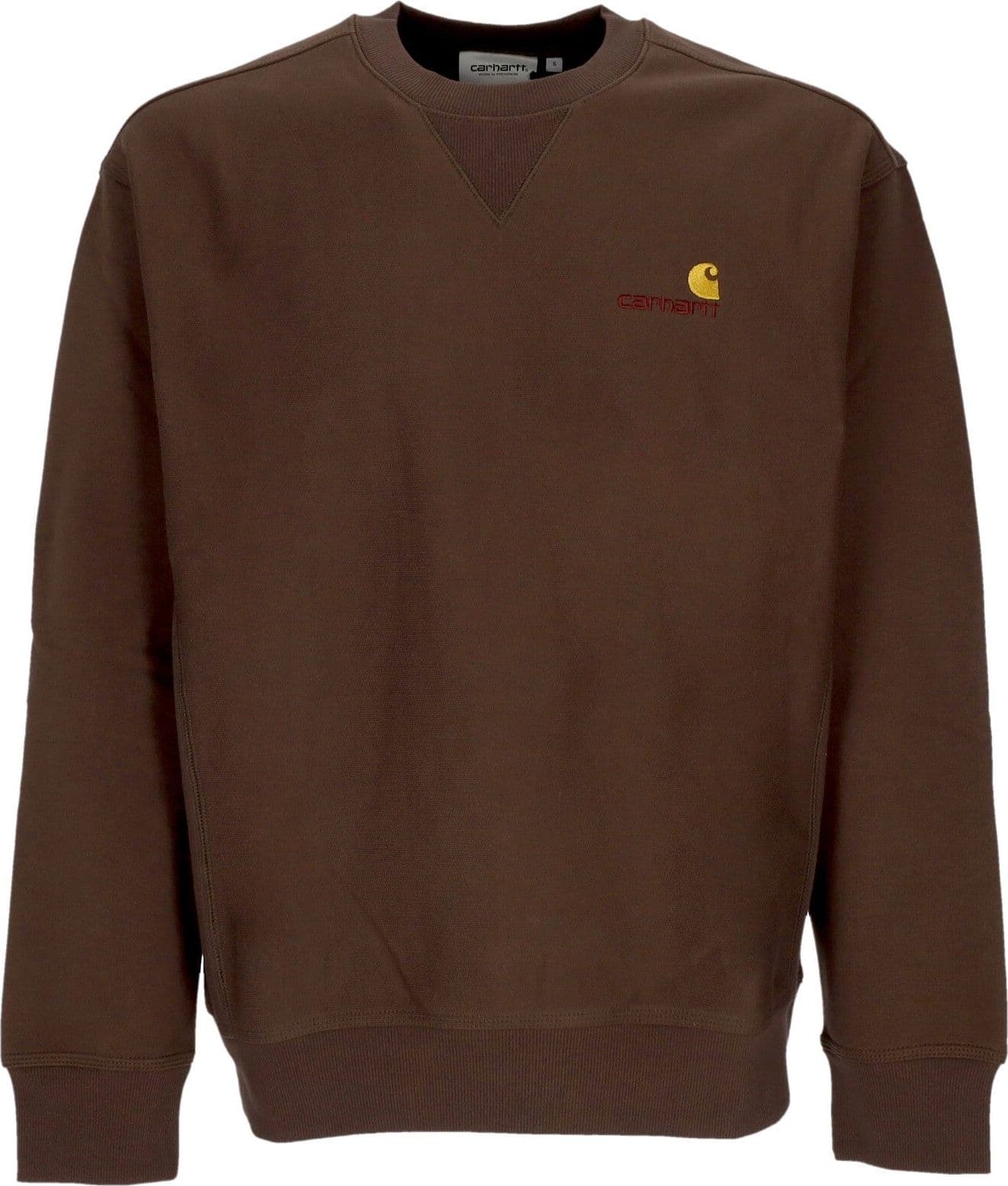 CARHARTT WIP Felpa Girocollo Uomo American Script Sweat Buckeye da uomo in Felpe senza cappuccio Drestige - Casamassima, commercioVirtuoso.it