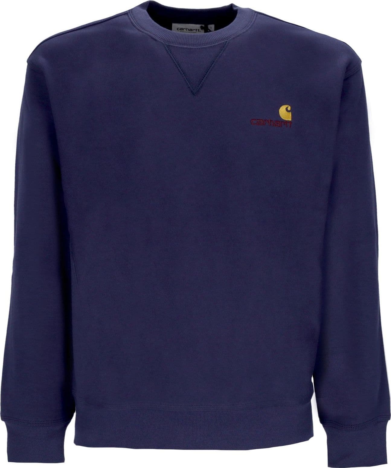 CARHARTT WIP Felpa Girocollo Uomo American Script Sweat Enzian da uomo in Felpe senza cappuccio Drestige - Casamassima, commercioVirtuoso.it