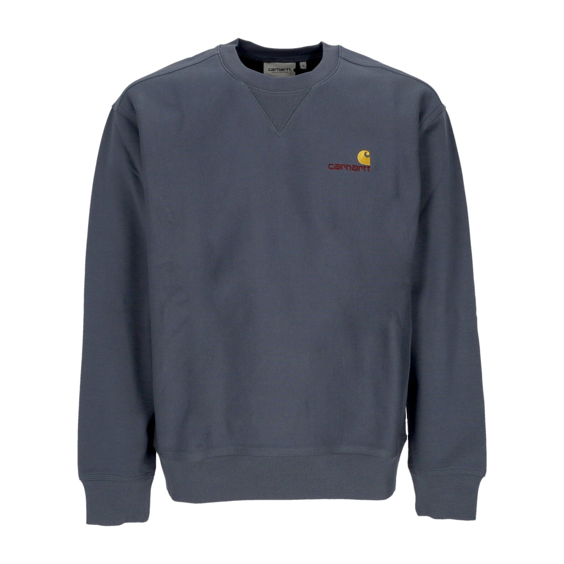 CARHARTT WIP Felpa Girocollo Uomo American Script Sweat Ore da uomo in Felpe con cappuccio Drestige - Casamassima, commercioVirtuoso.it