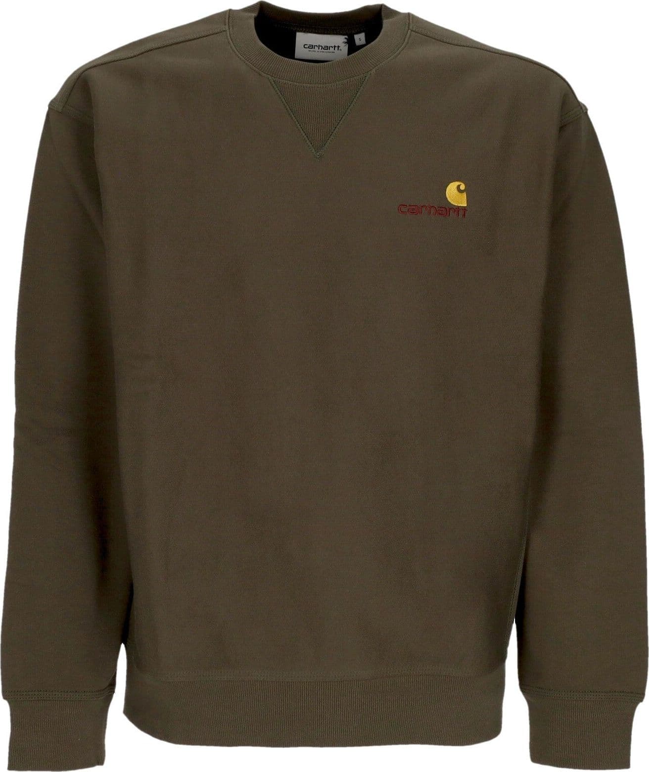 CARHARTT WIP Felpa Girocollo Uomo American Script Sweat Plant da uomo in Felpe con cappuccio Drestige - Casamassima, commercioVirtuoso.it